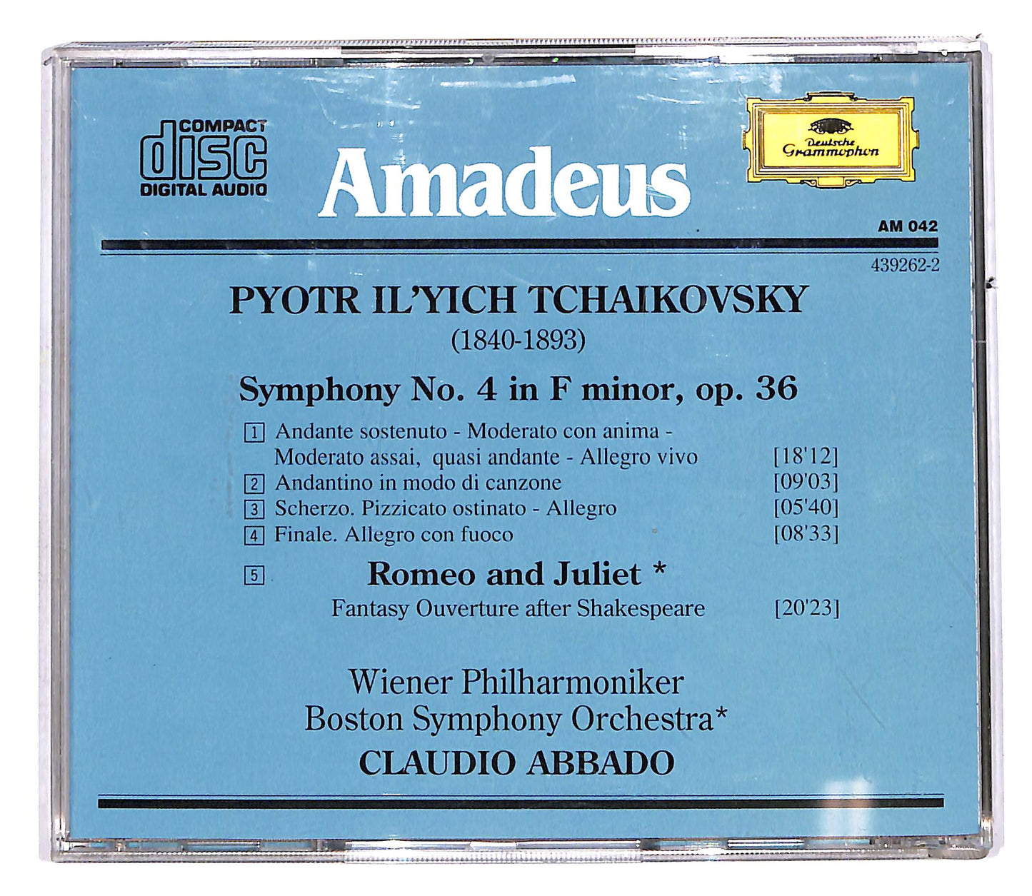 EBOND Tchaikovsky - Sinfonia N. 4 Op. 36 - Romeo E Giulietta CD CD113323