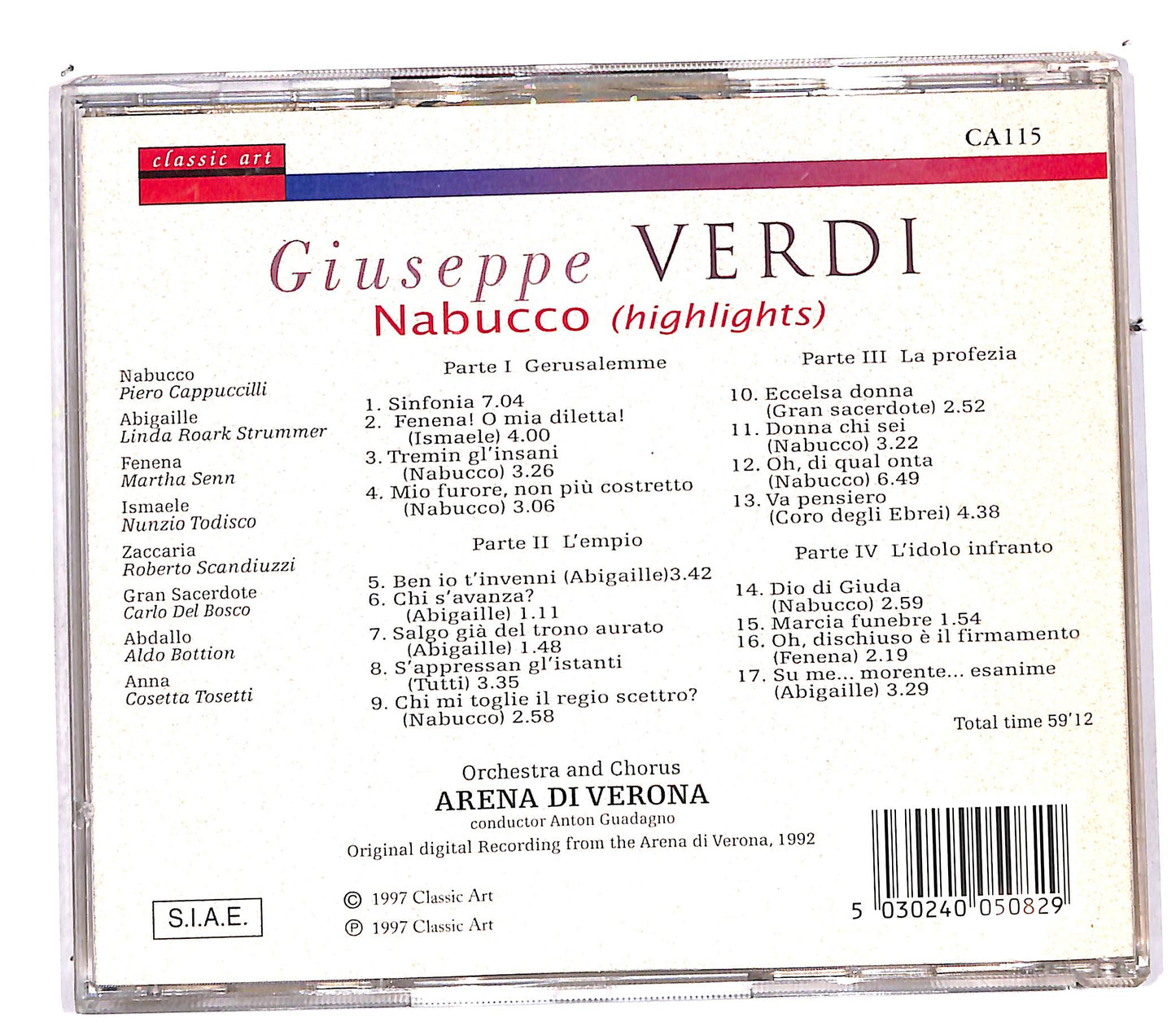 EBOND Giuseppe Verdi - Nabucco (Highlights) CD CD113329