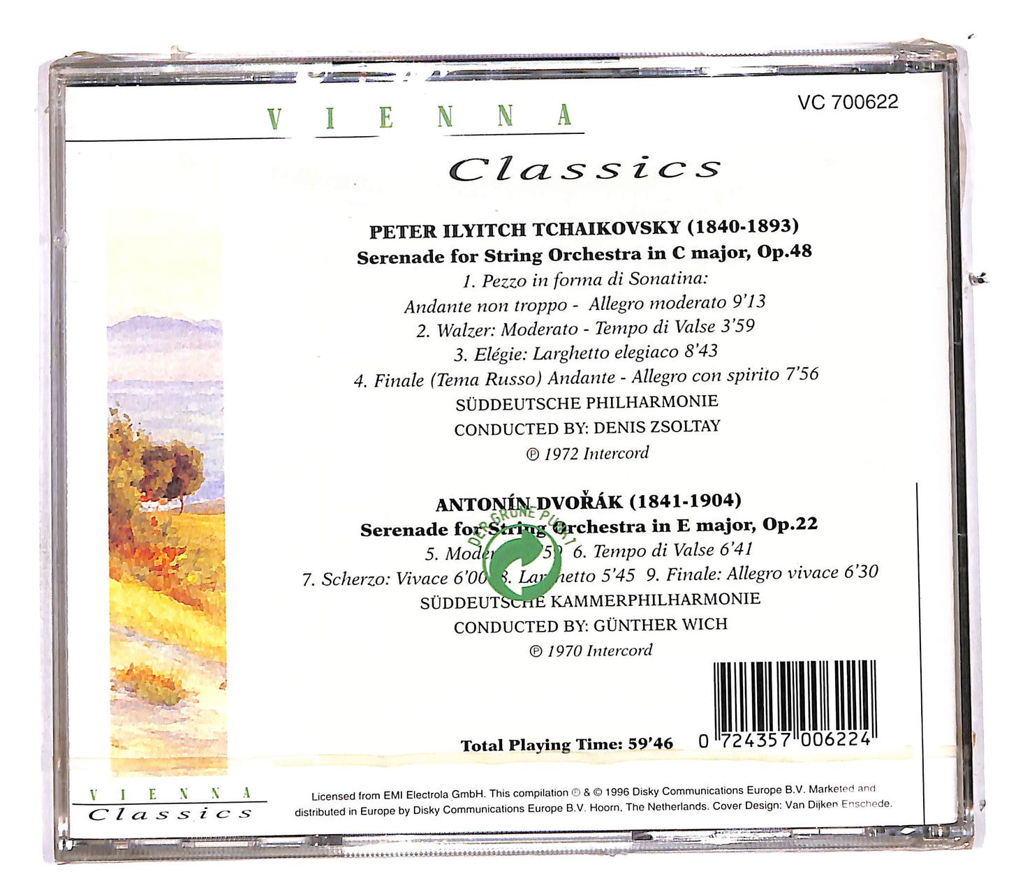 EBOND Vienna Classics - Tchaikovsky Dvořak - Serenade CD CD113355