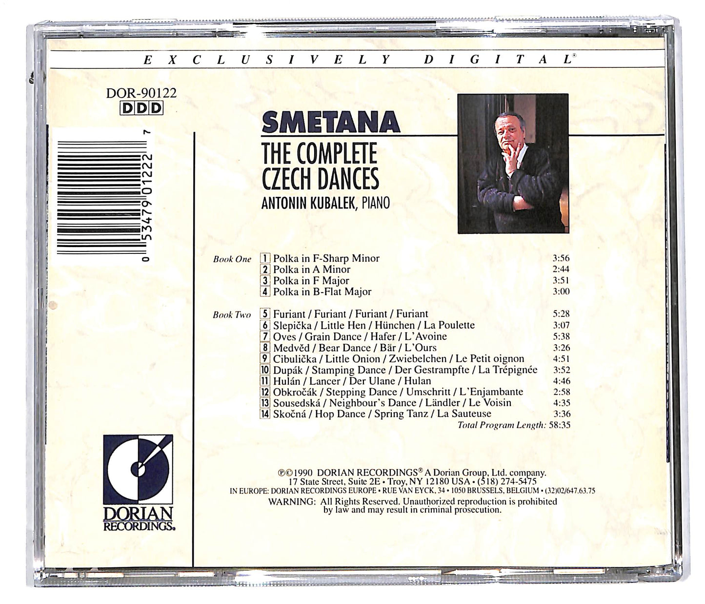 EBOND Smetana , Antonin Kubalek - The Complete Czech Dances CD CD113418