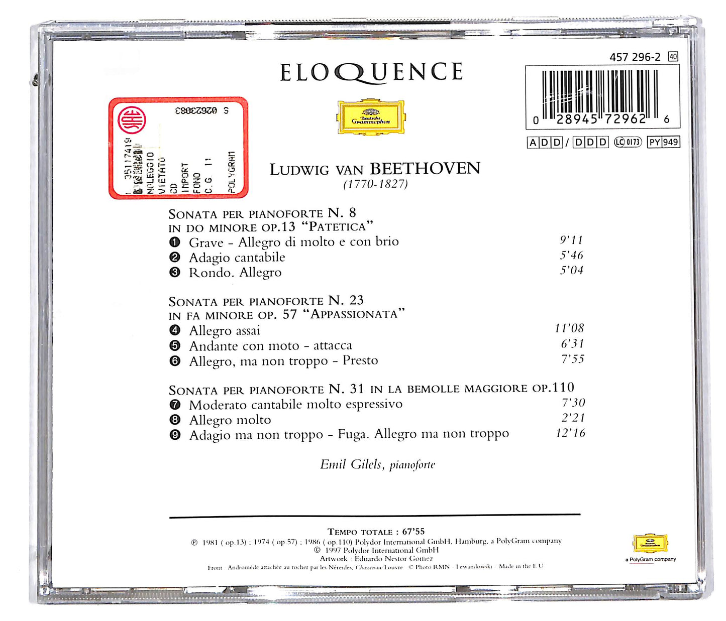 EBOND Beethoven , Emil Gilels CD CD113436