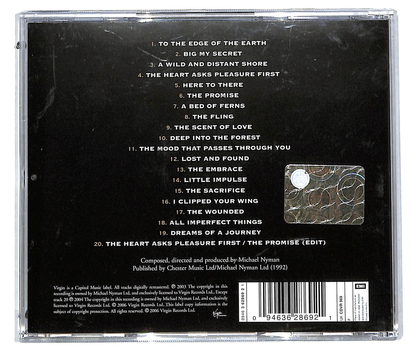 EBOND Michael Nyman - The Piano (Original Music From The Film By Jane Campion) CD CD113445