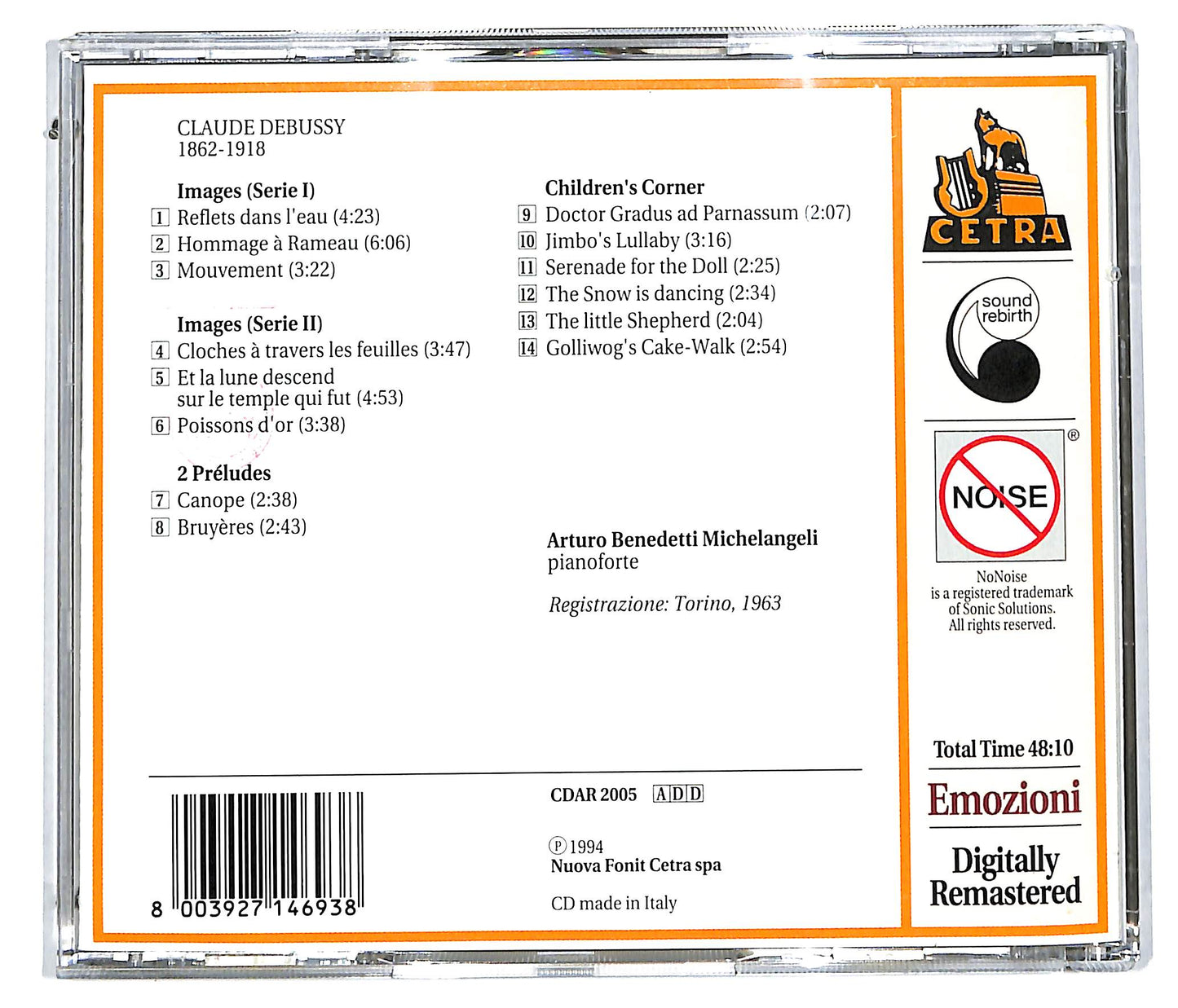 EBOND Debussy / Arturo Benedetti Michelangeli - Images (Serie I & II), 2 Preludes, Children's Corner CD CD113448