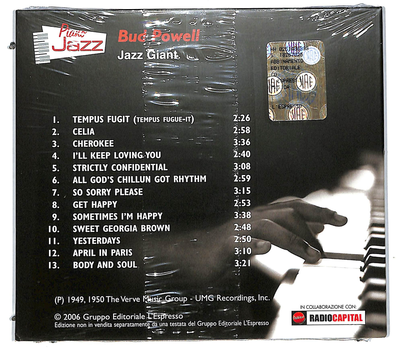 EBOND La musica di repubblica - l'espresso - bud powell Jazz giant CD CD113508