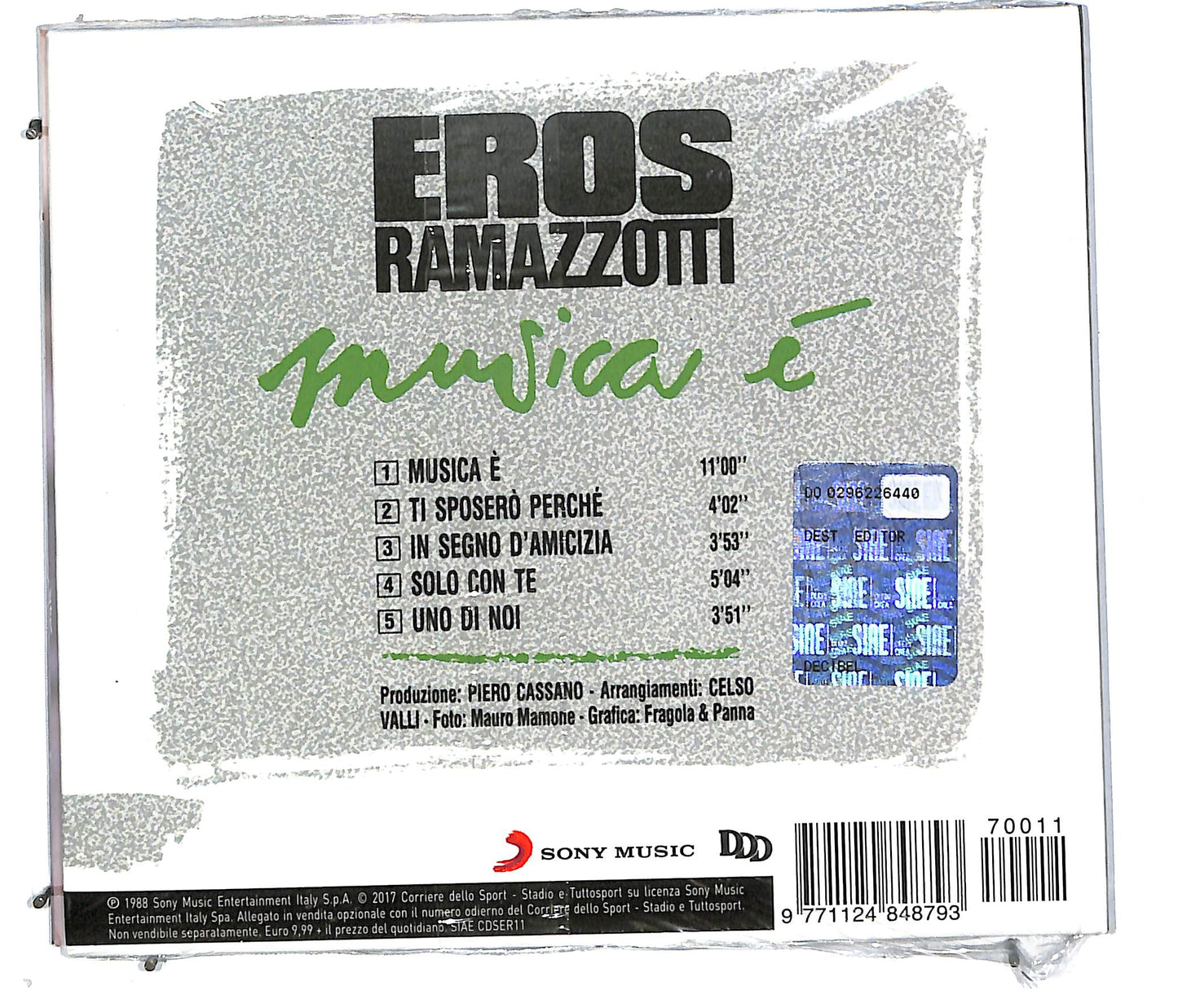 EBOND Eros Ramazzotti - Musica E CD CD113515
