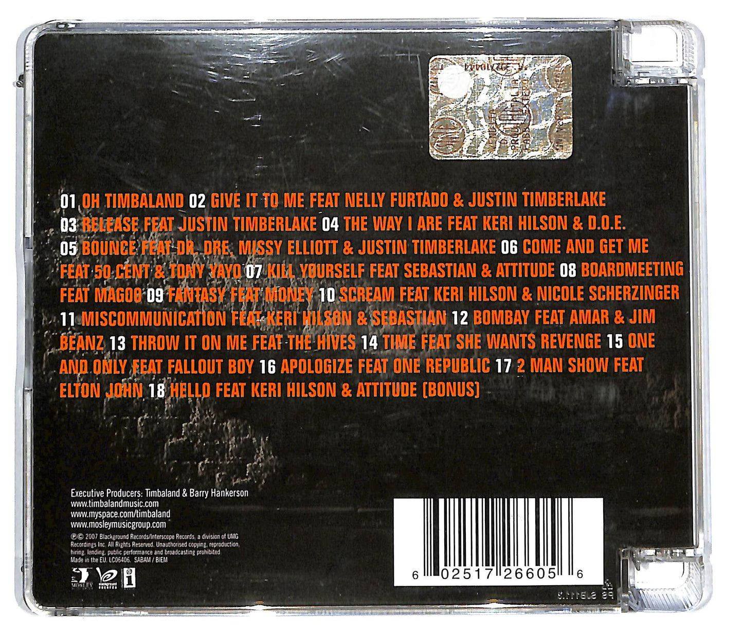 EBOND Timbaland - Shock Value SJB CD CD113524