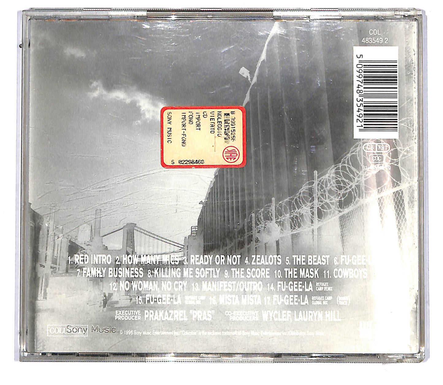 EBOND Fugees - The Score ALBUM JEWEL CASE CD CD113731