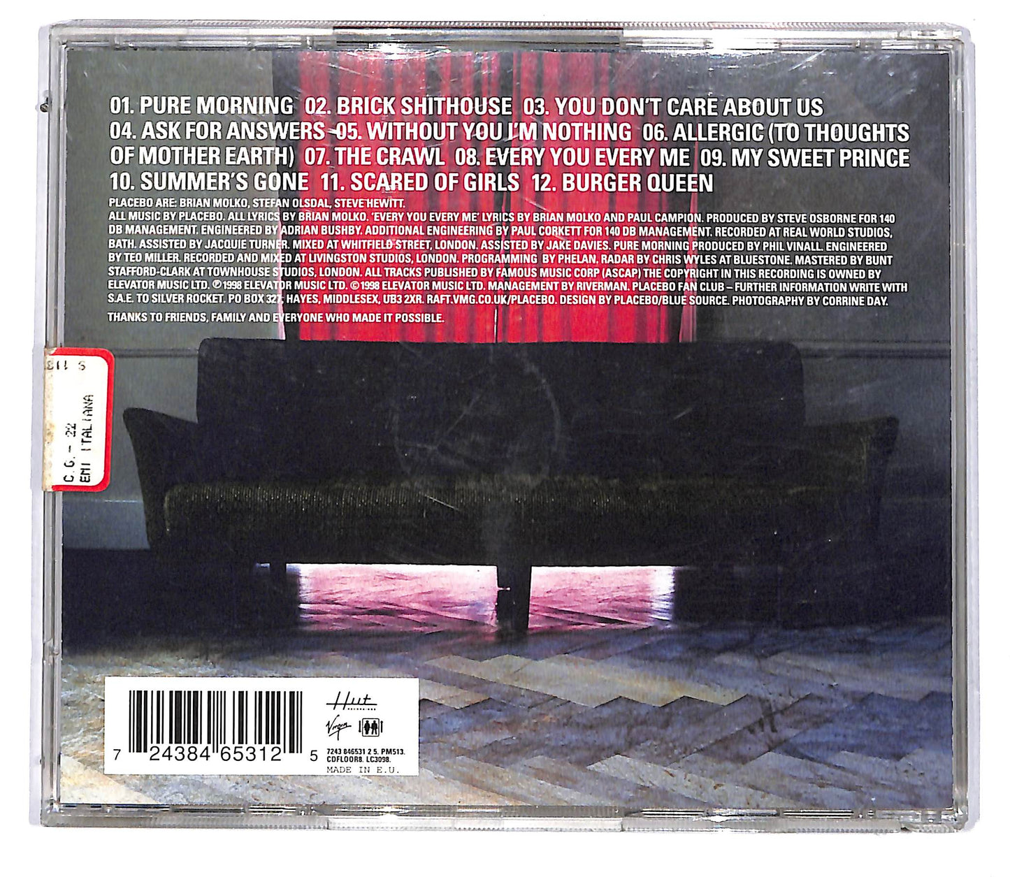 EBOND Placebo - Without You I'm Nothing CD CD113736