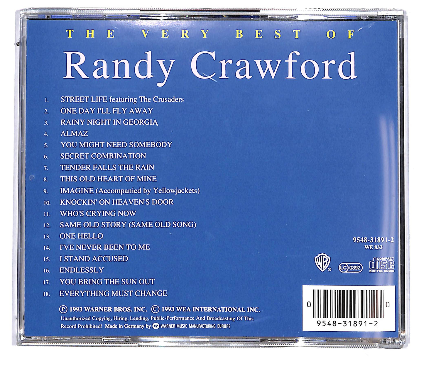 EBOND Randy Crawford - The Very Best Of Randy Crawford CD CD113840