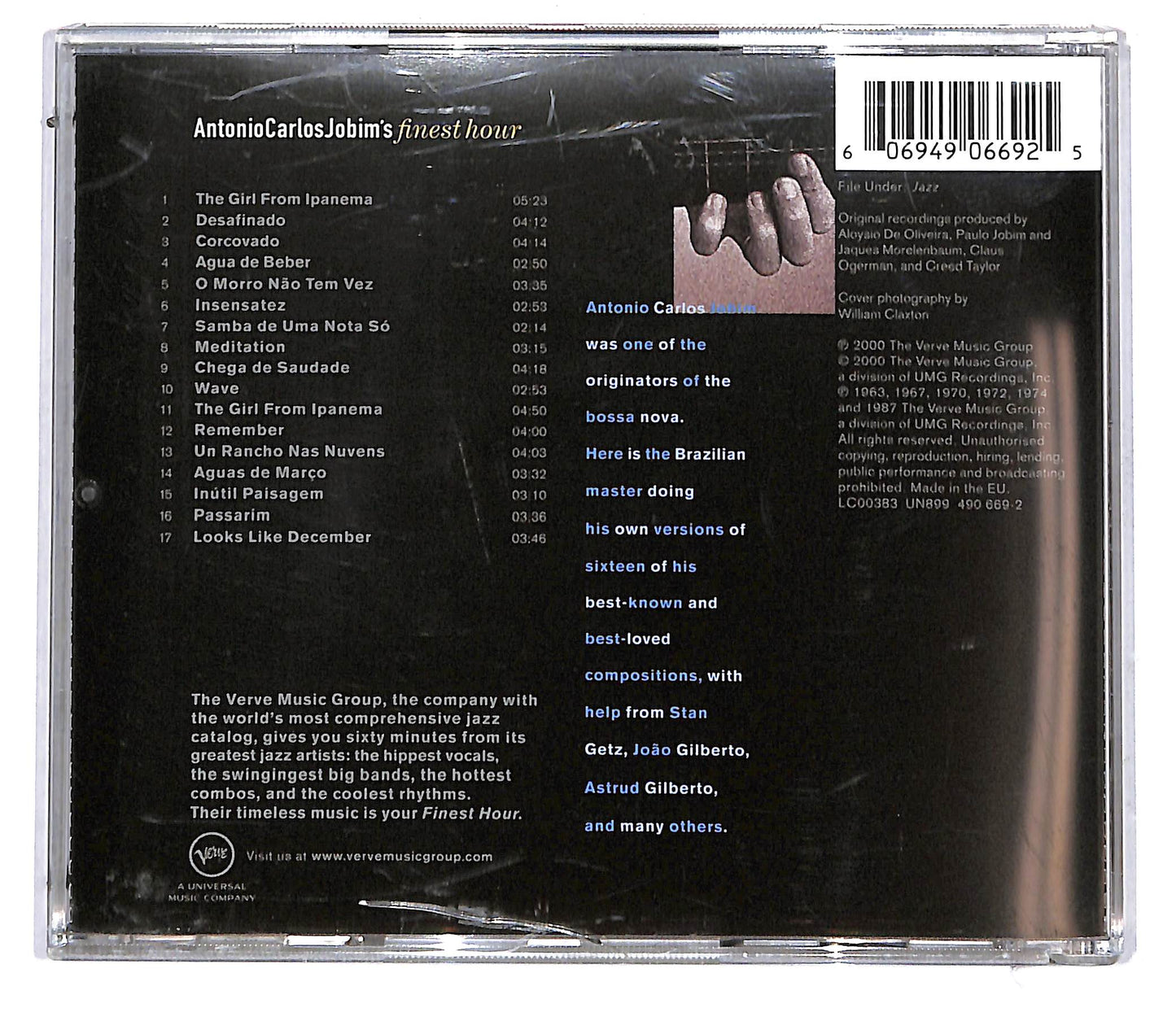 EBOND Antonio Carlos Jobim - Antonio Carlos Jobim's Finest Hour CD CD113904