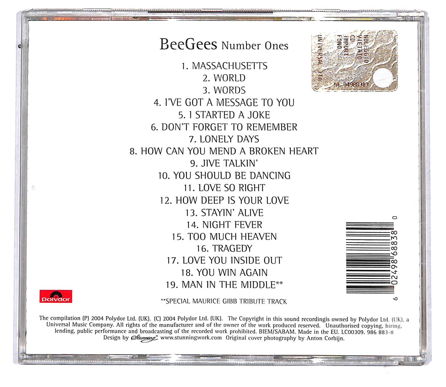EBOND Bee Gees - Number Ones CD CD113907