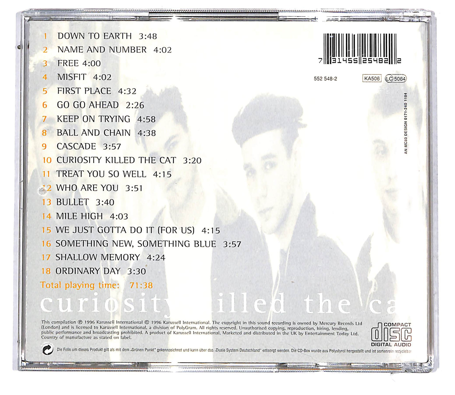 EBOND Curiosity Killed The Cat - The Very Best Of CD CD113909