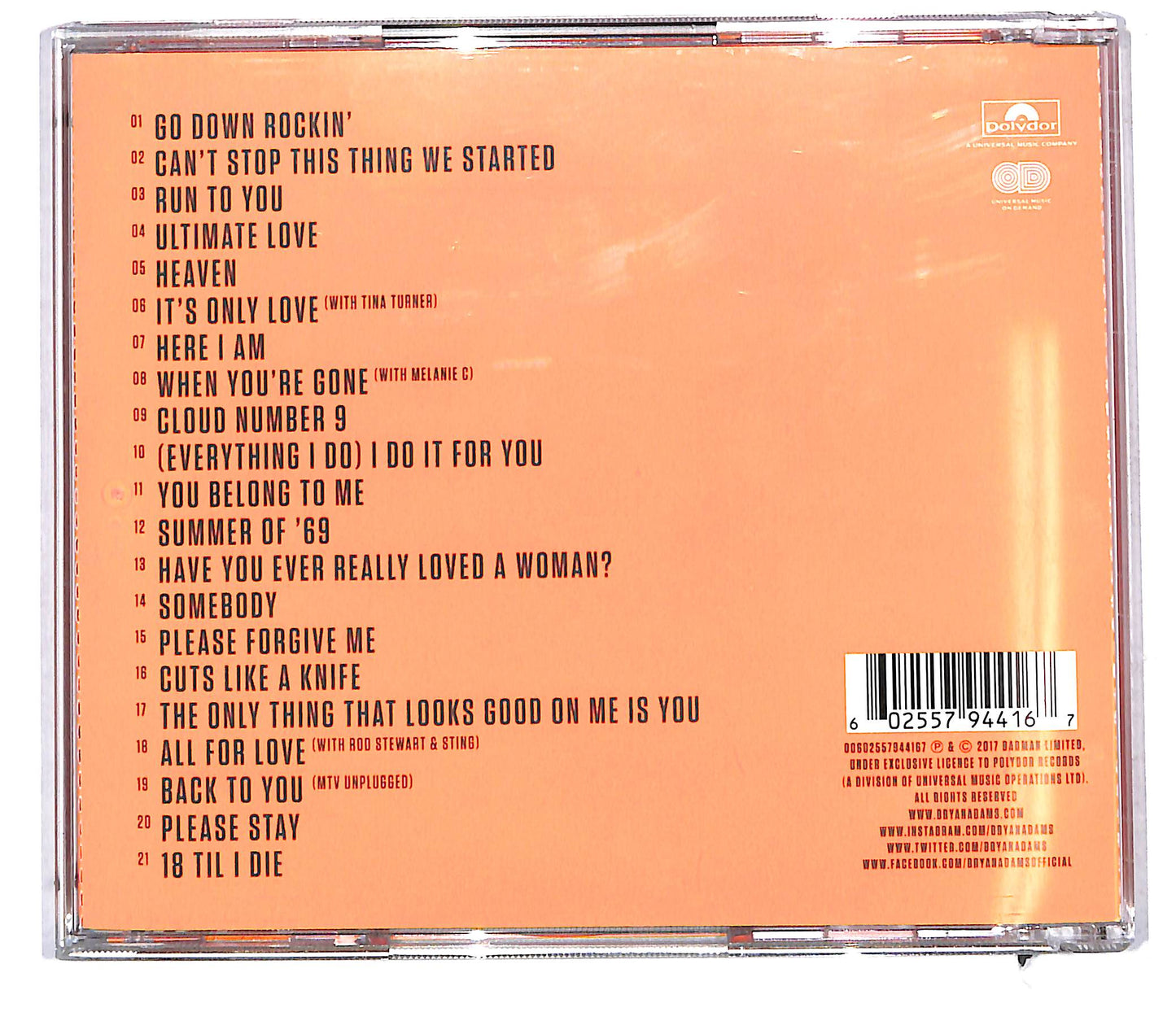 EBOND Bryan Adams - Ultimate CD CD113933