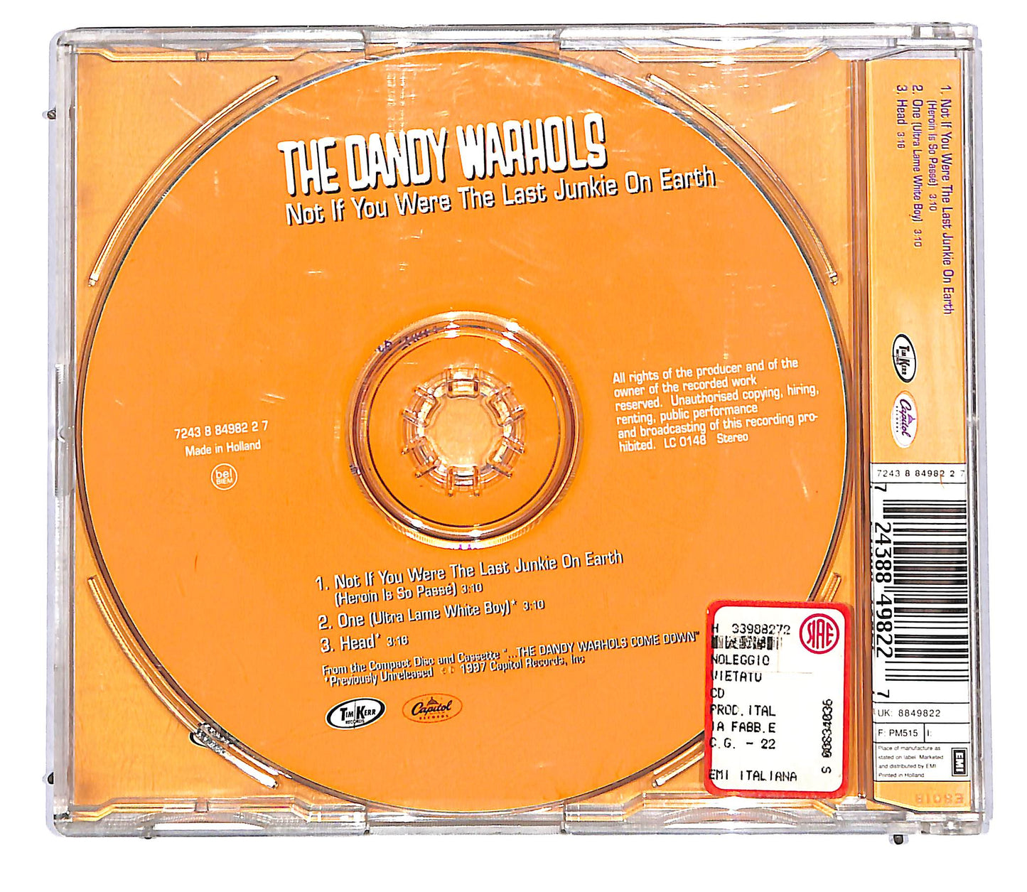 EBOND The Dandy Warhols - Not If You Were The Last Junkie On Earth CD CD114014
