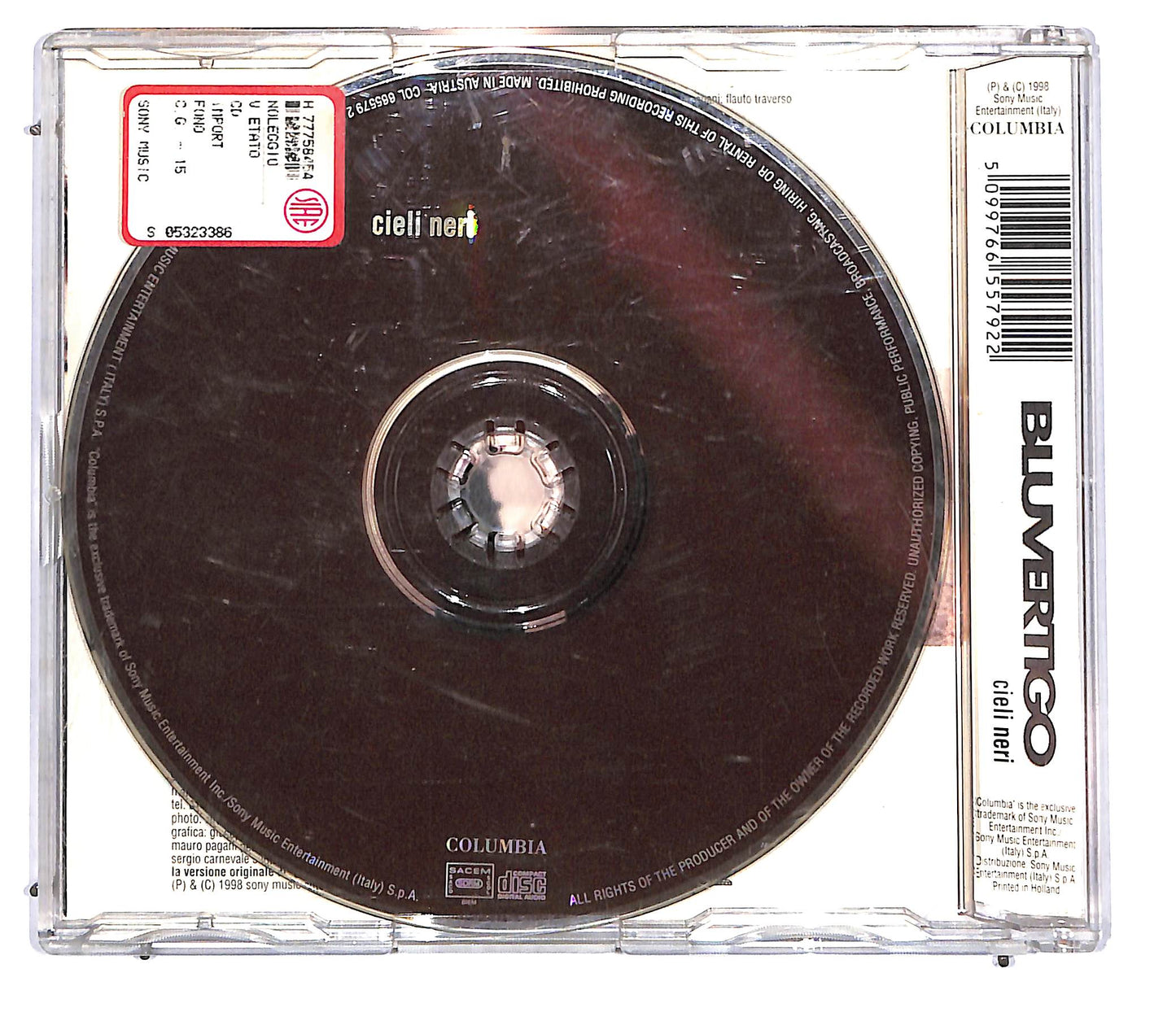 EBOND Bluvertigo - Cieli Neri CD CD114124