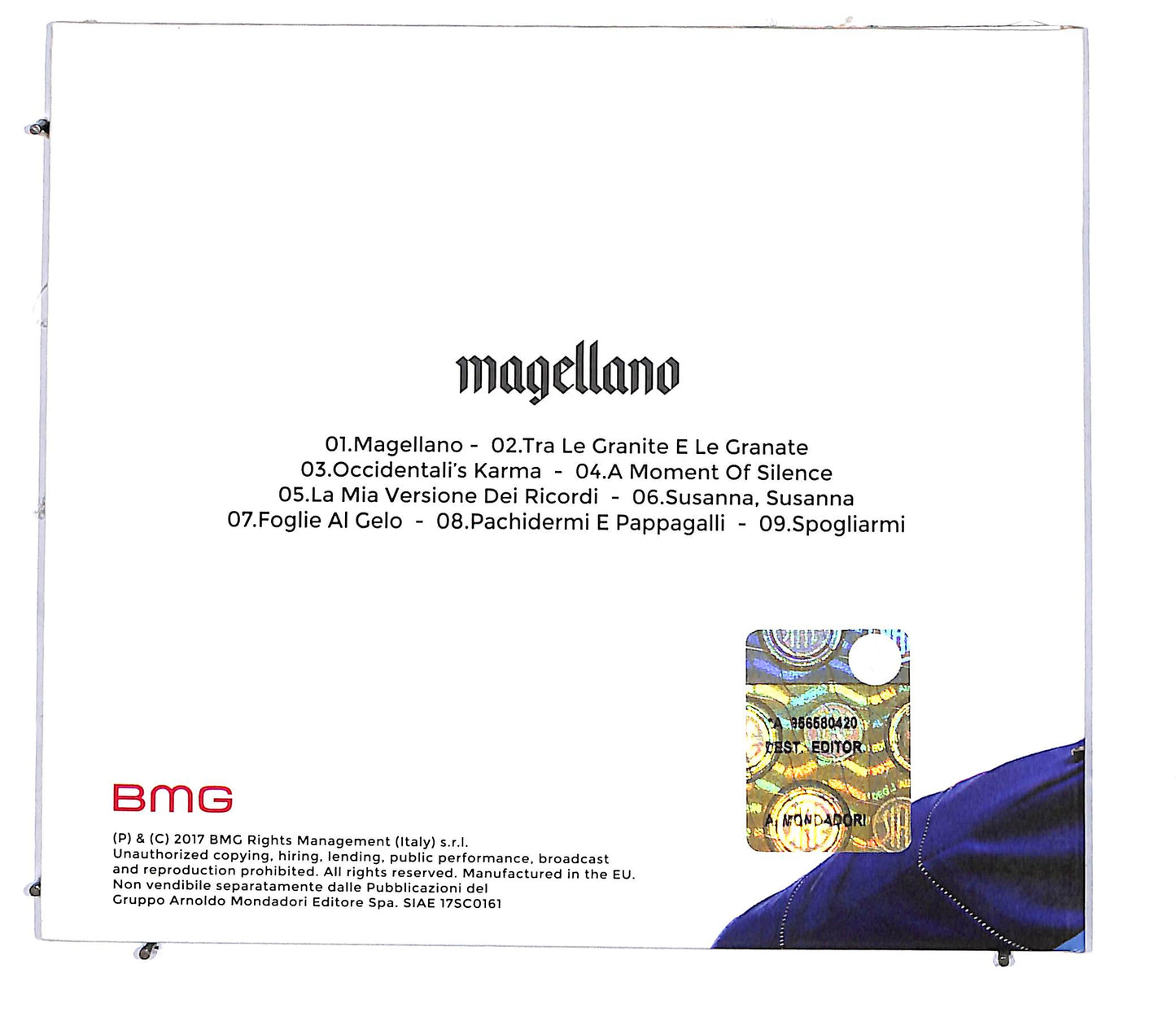 EBOND Francesco Gabbani - Magellano DIGIPACK EDITORIALE CD CD114202