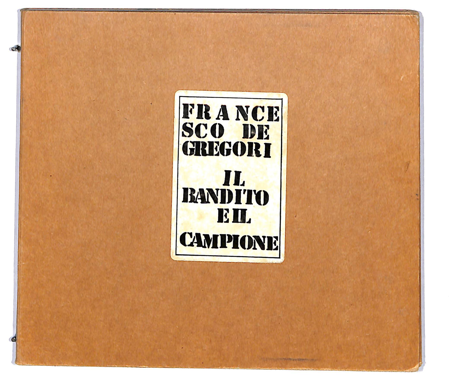 EBOND Francesco De Gregori - Il Bandito E Il Campione CD CD114219
