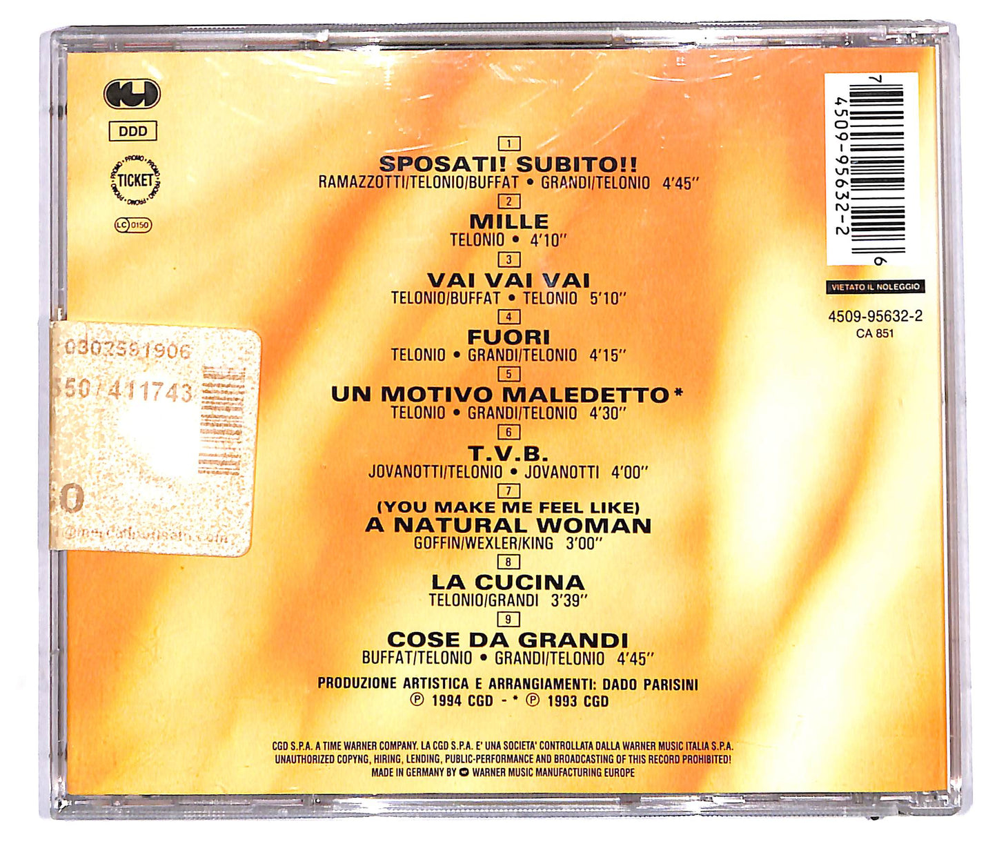 EBOND Irene Grandi - Irene Grandi CD CD114404