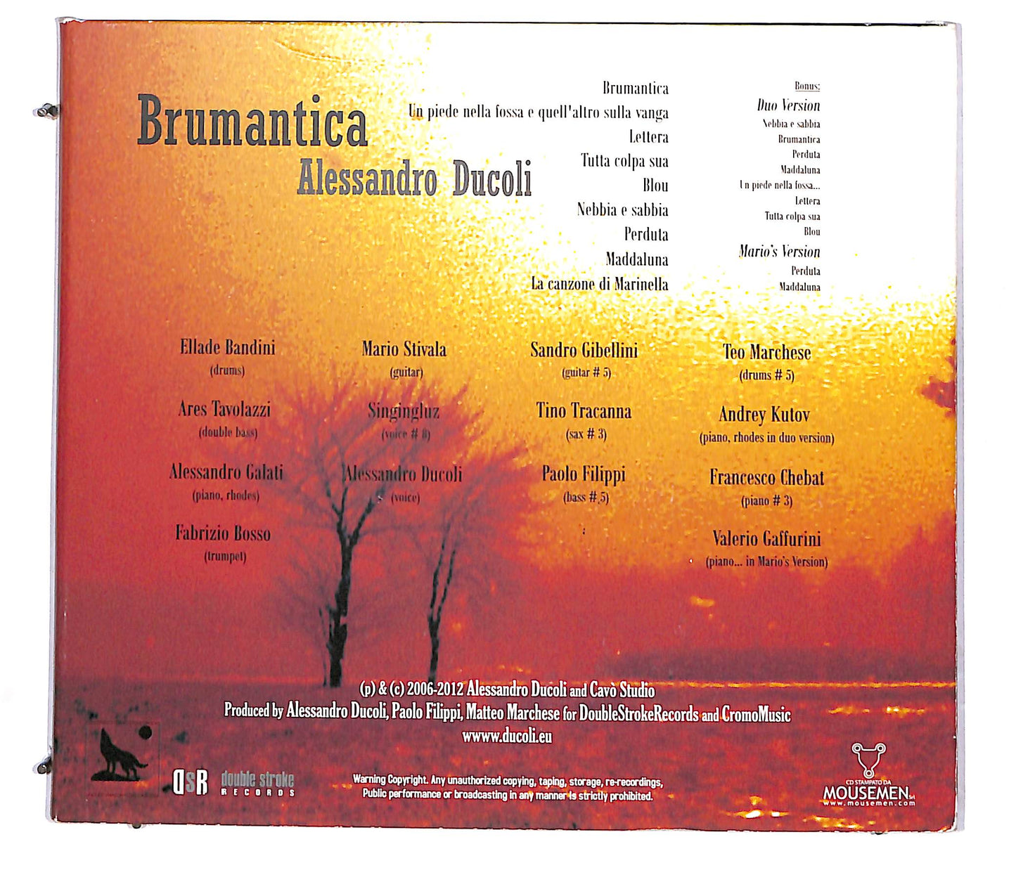 EBOND Ducoli - Brumantica DIGIPACK CD CD114419