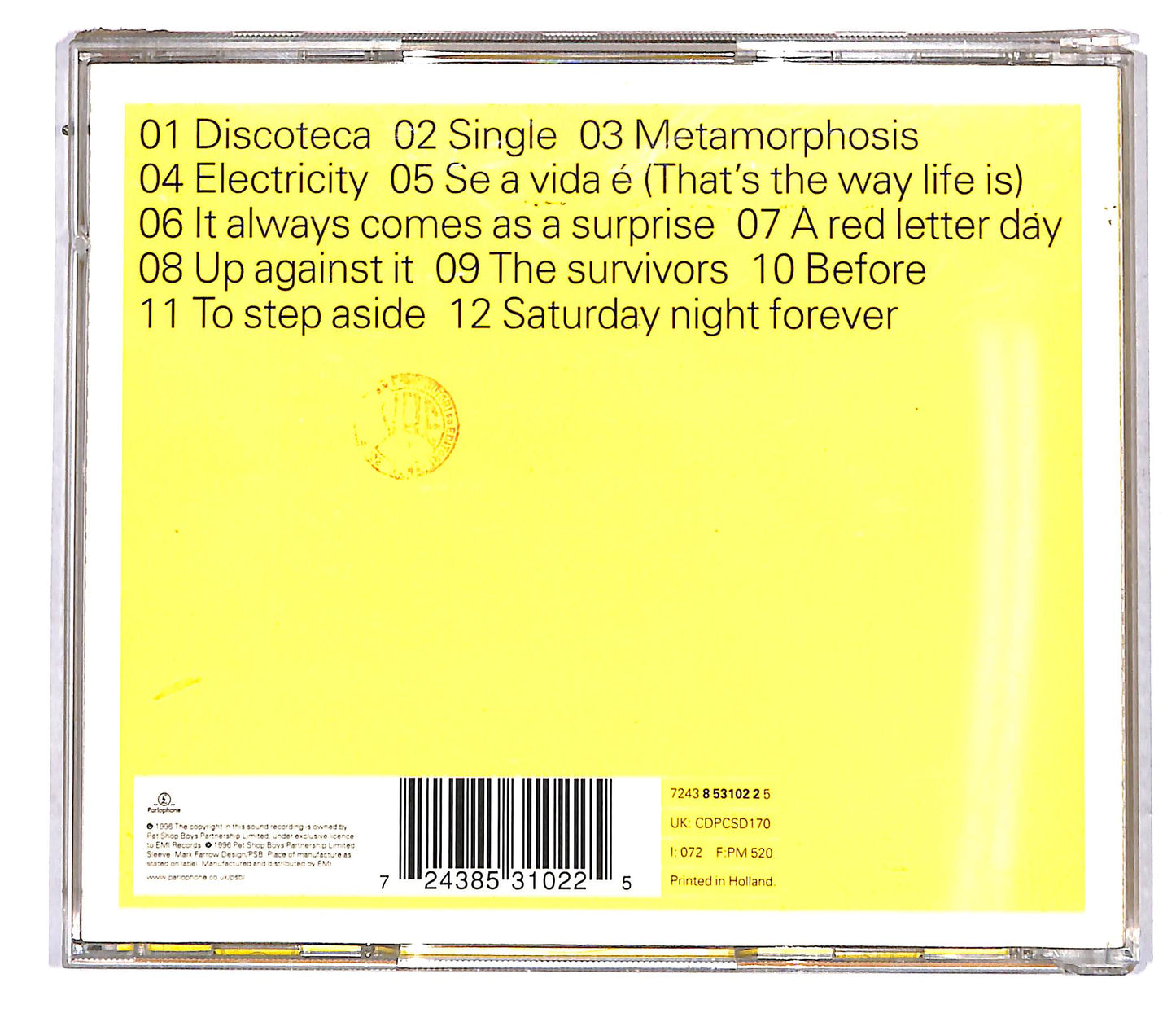 EBOND Pet Shop Boys - Bilingual CD CD114441
