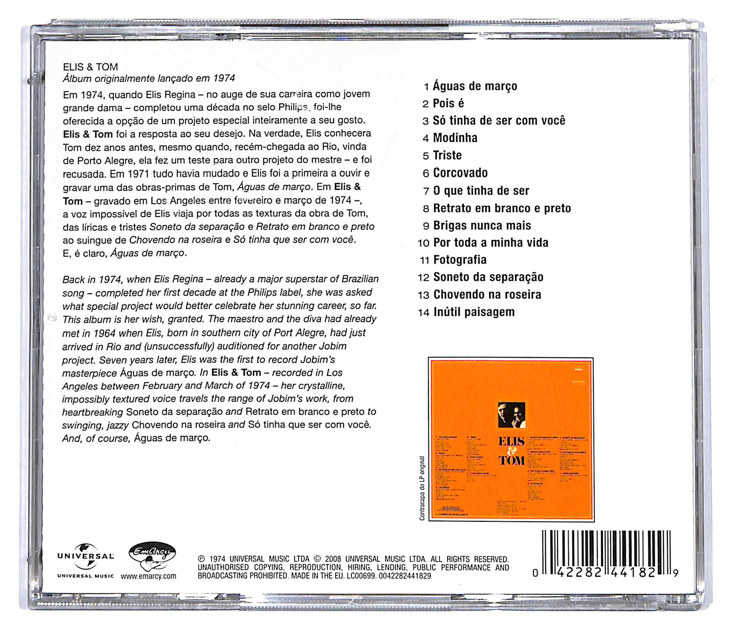 EBOND Elis & Tom - Elis & Tom CD CD114555