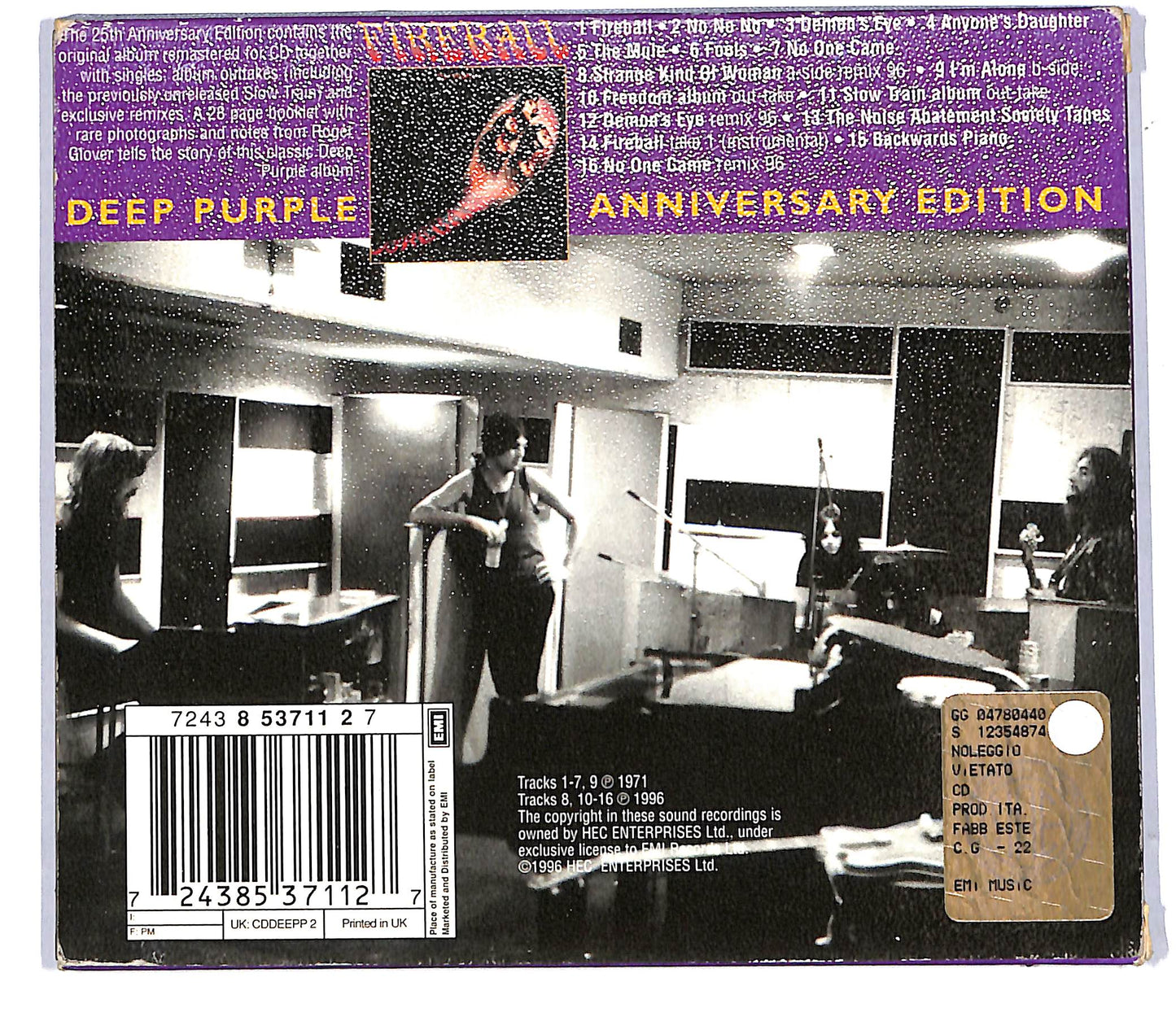 EBOND Deep Purple - Fireball CD CD114641