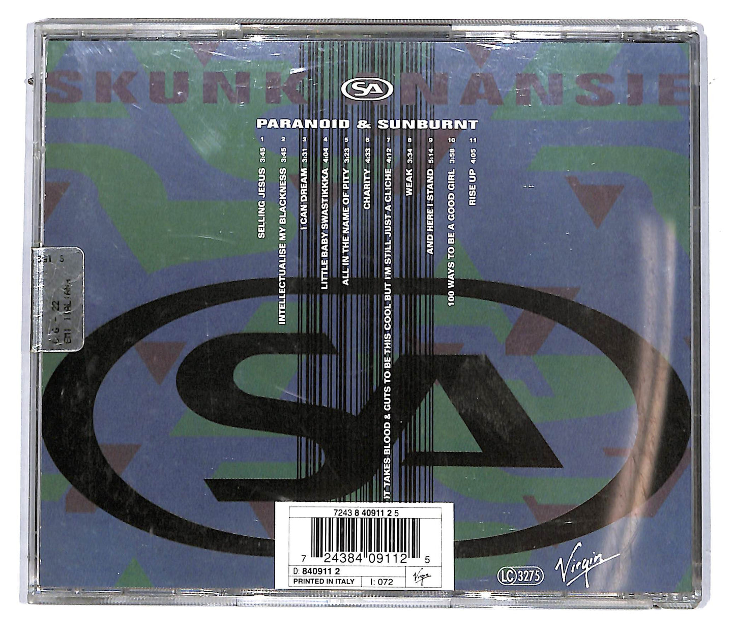EBOND Skunk Anansie - Paranoid & Sunburnt CD CD114708