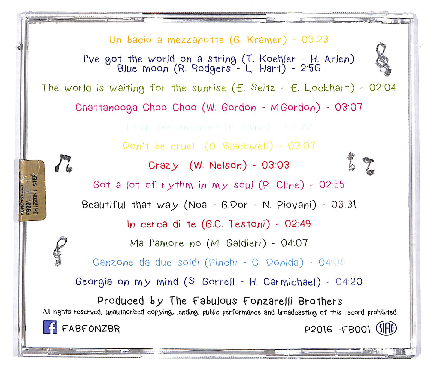 EBOND The Fabulous Fonzarelli Brothers CD CD114731