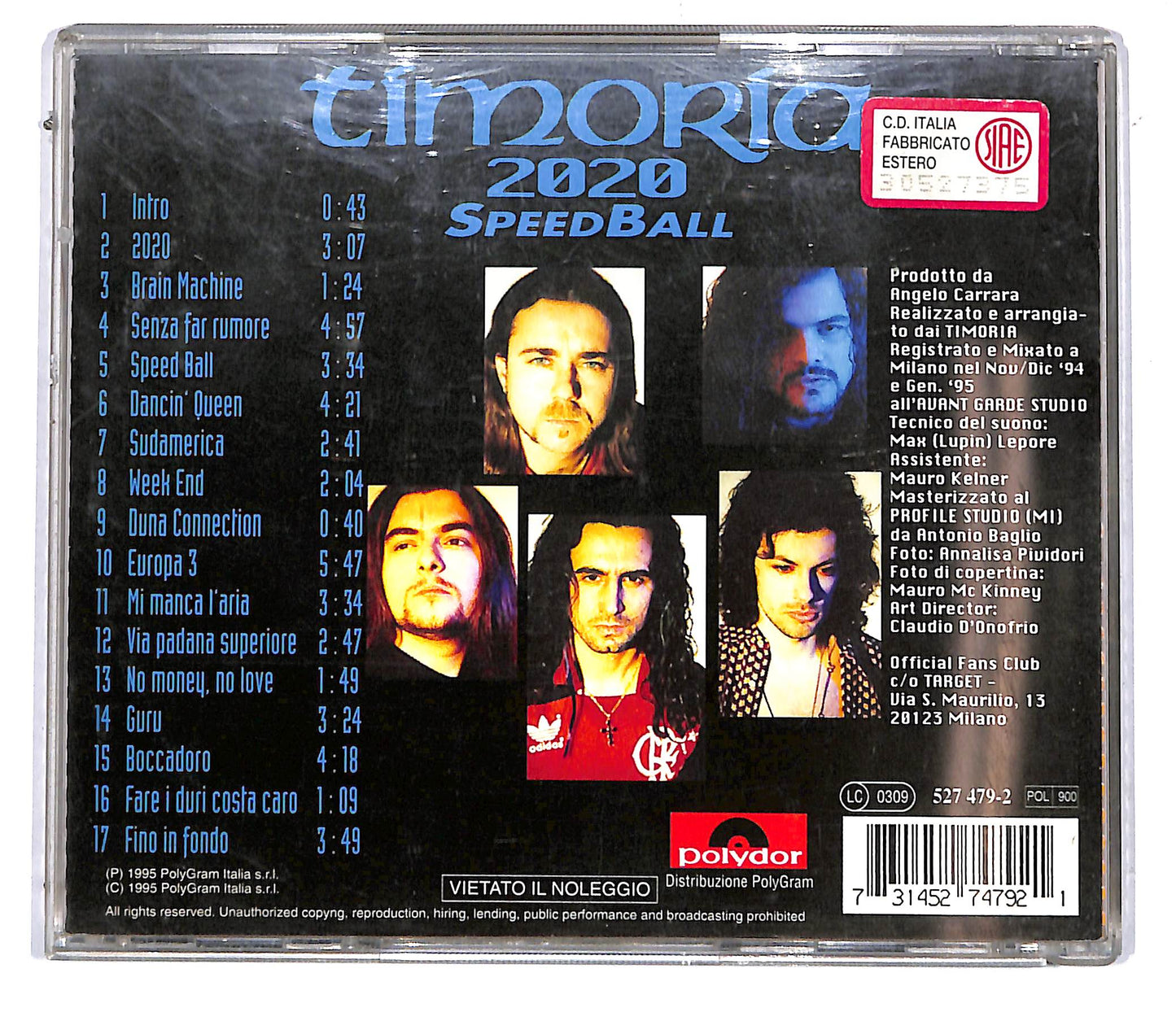 EBOND Timoria - 2020 SpeedBall CD CD114801