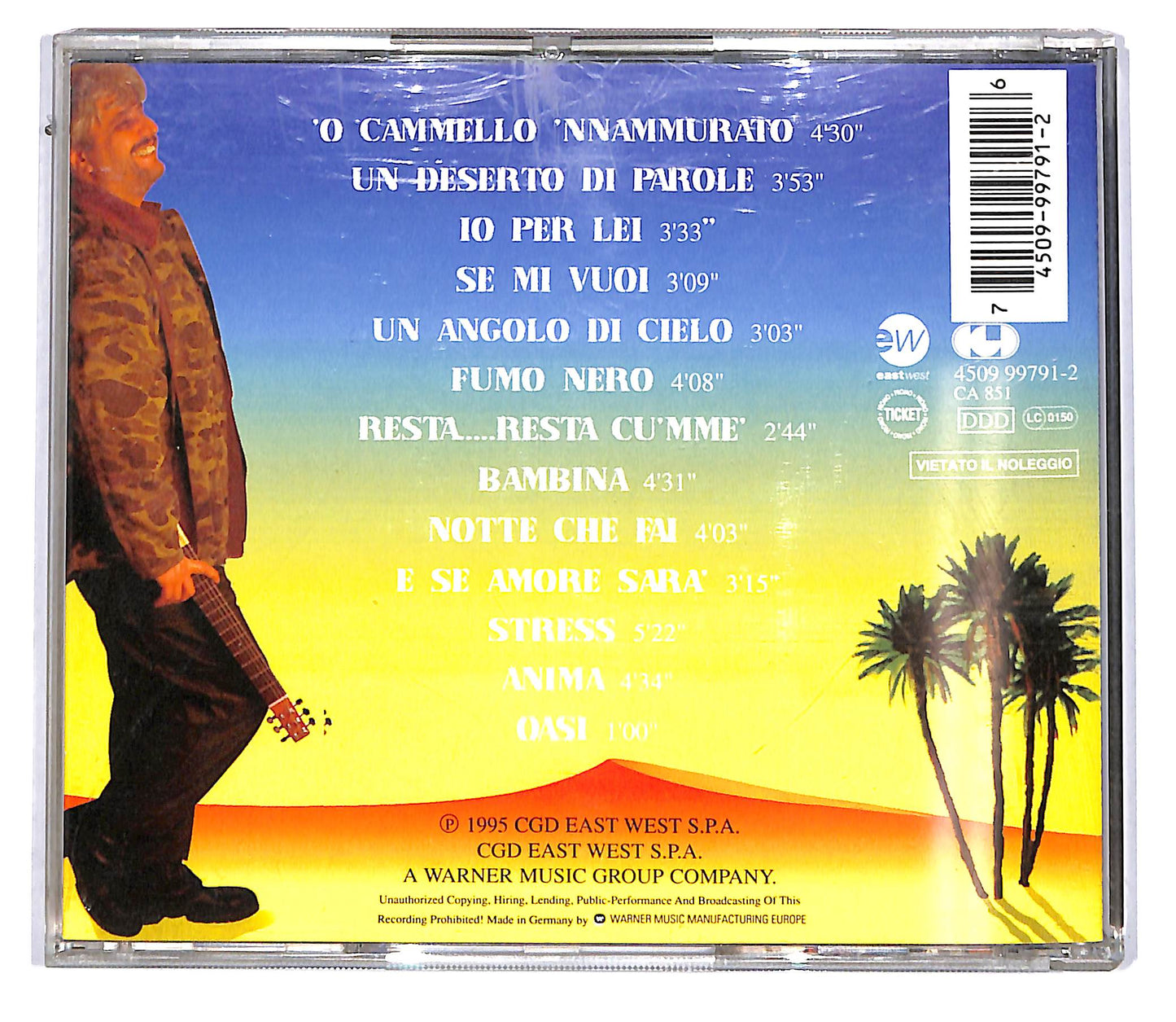 EBOND Pino Daniele - Non Calpestare I Fiori Nel Deserto CD CD114818