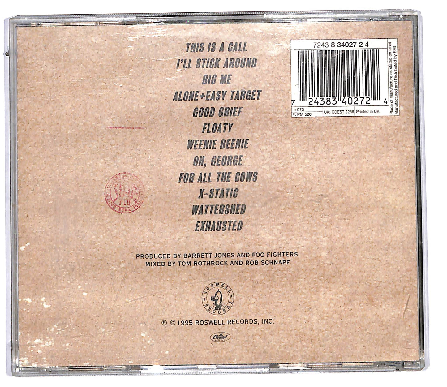 EBOND Foo Fighters - Foo Fighters CD CD114928