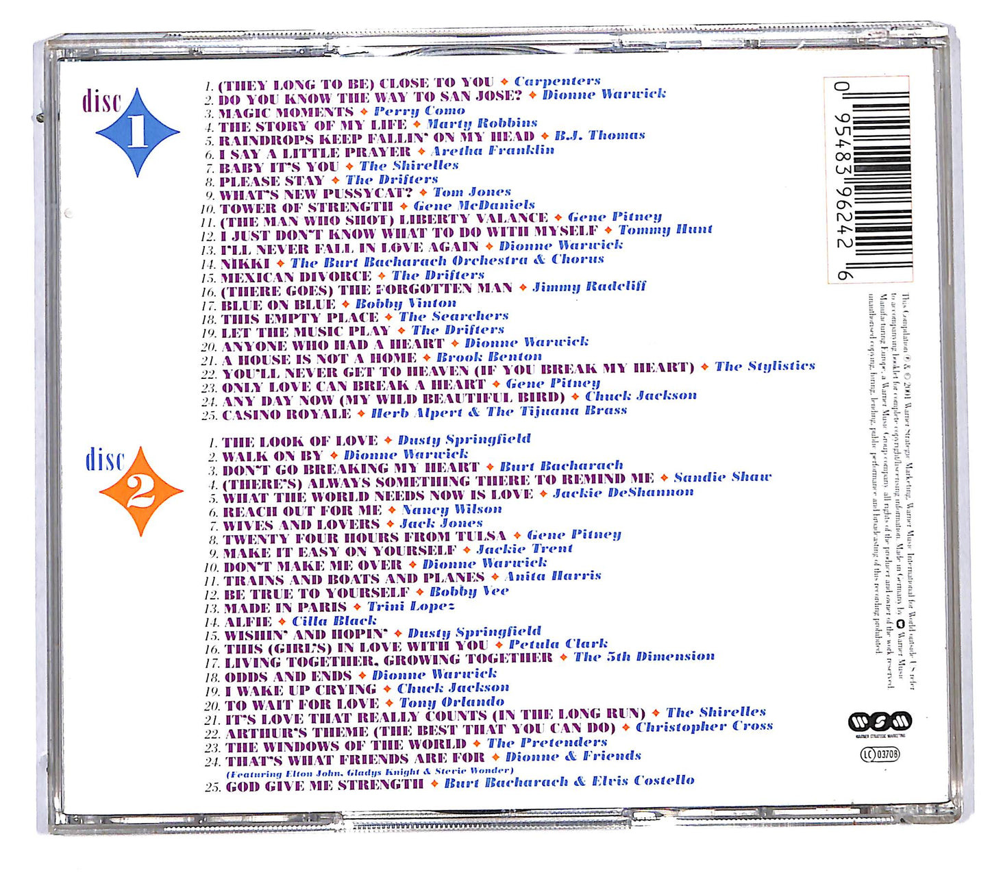 EBOND The Look Of Love - The Burt Bacharach Collection CD CD114951