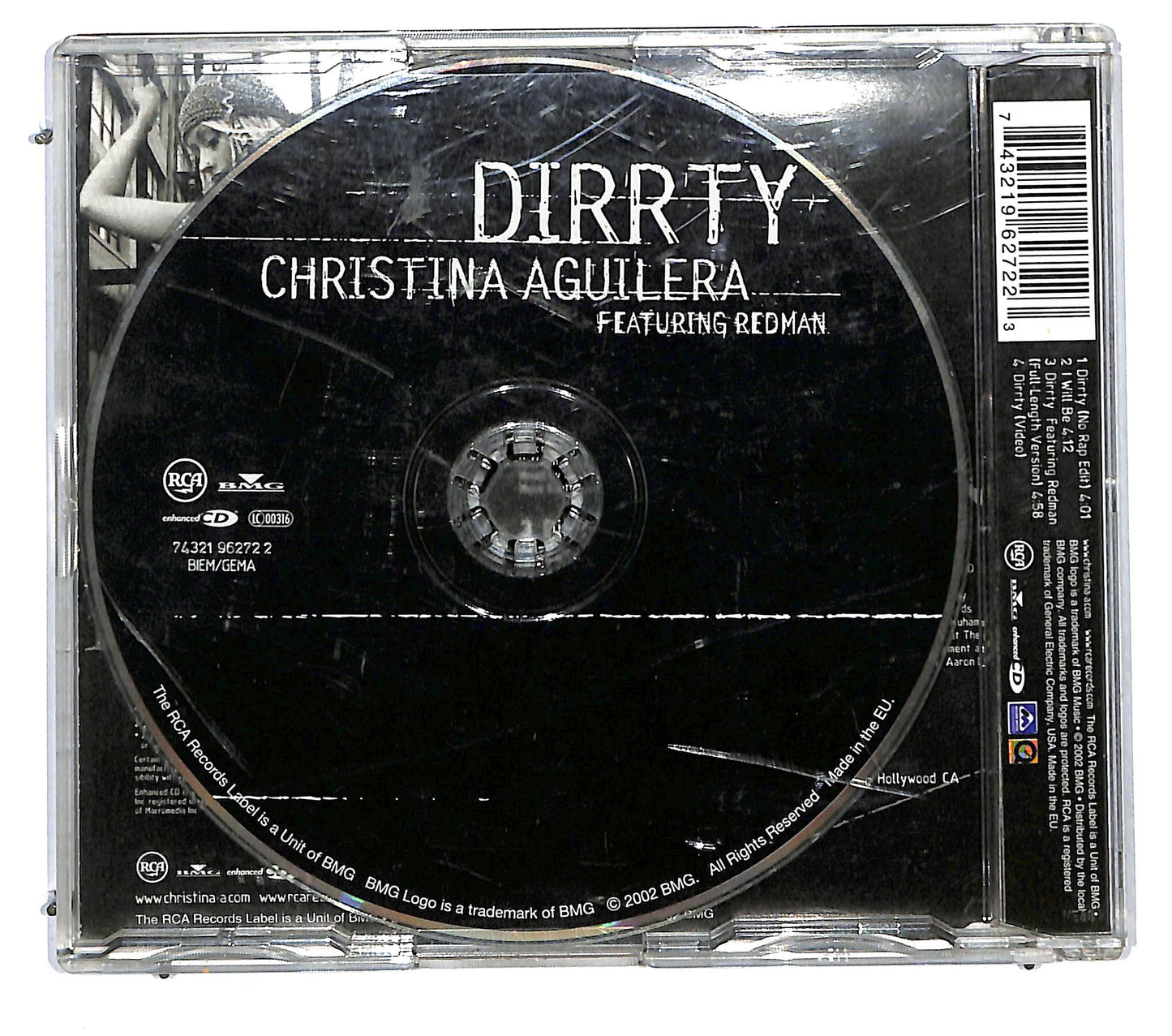 EBOND Christina Aguilera Featuring Redman - Dirrty CD CD114957