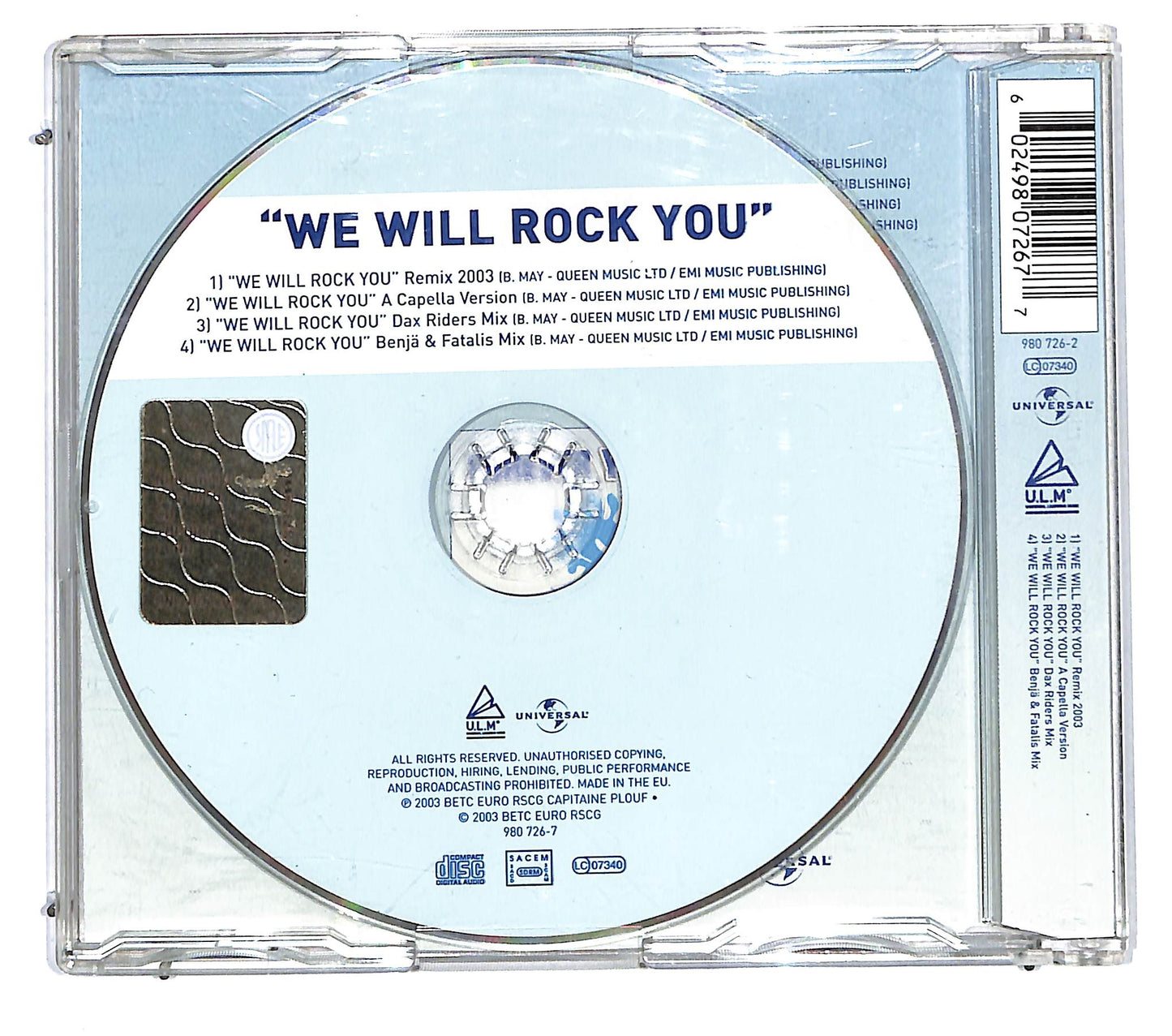 EBOND Forever Young - We Will Rock You (The Remixes) CD CD115005