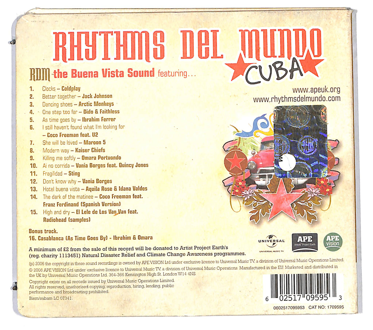 EBOND Rhythms Del Mundo - Cuba CD CD115064