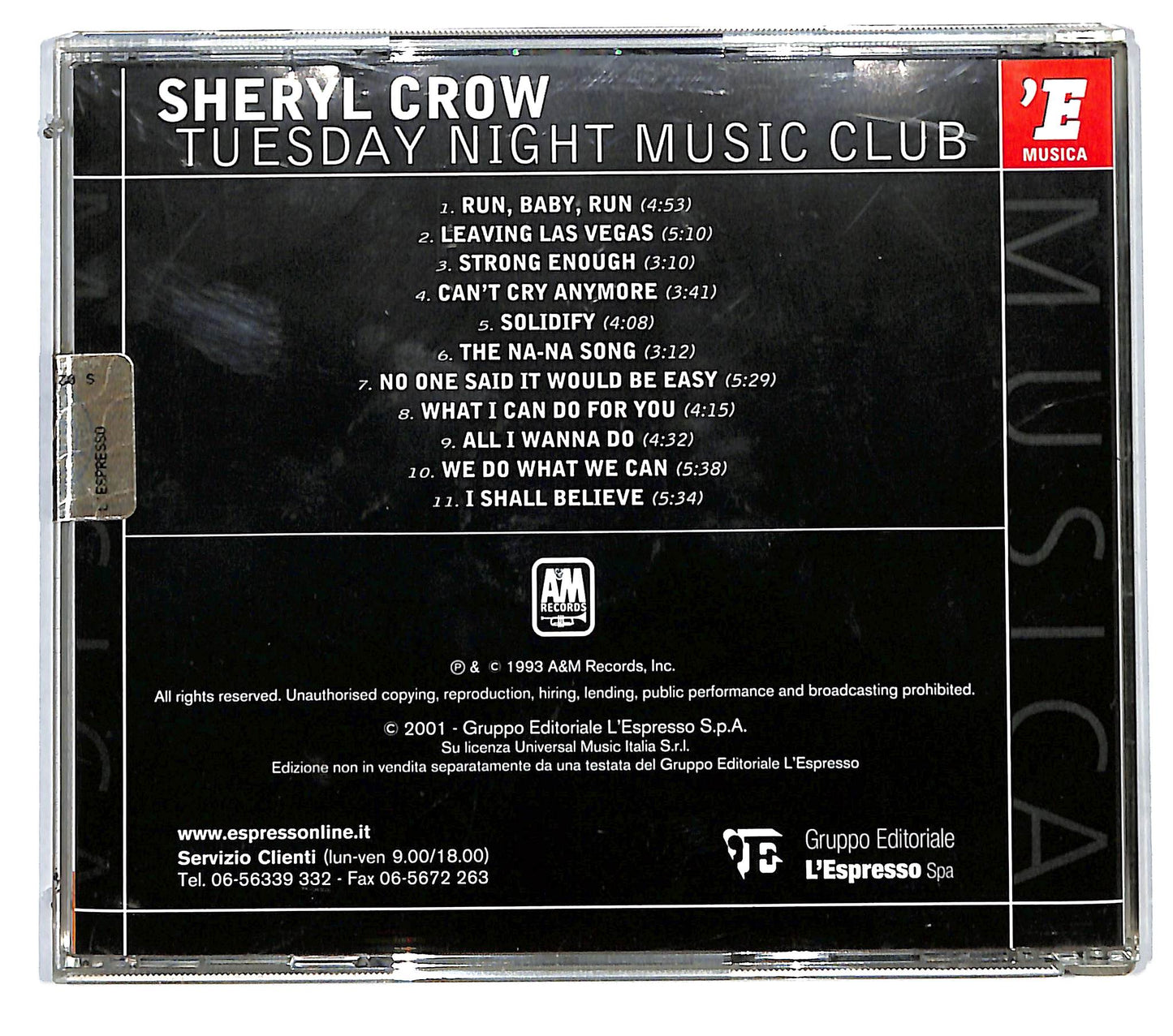 EBOND Sheryl Crow - Tuesday Night Music Club CD CD115101