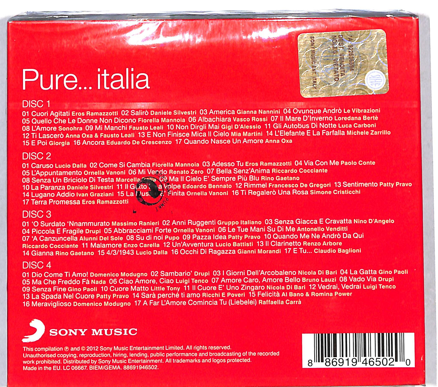 EBOND Various - Pure... Italia CD CD115204