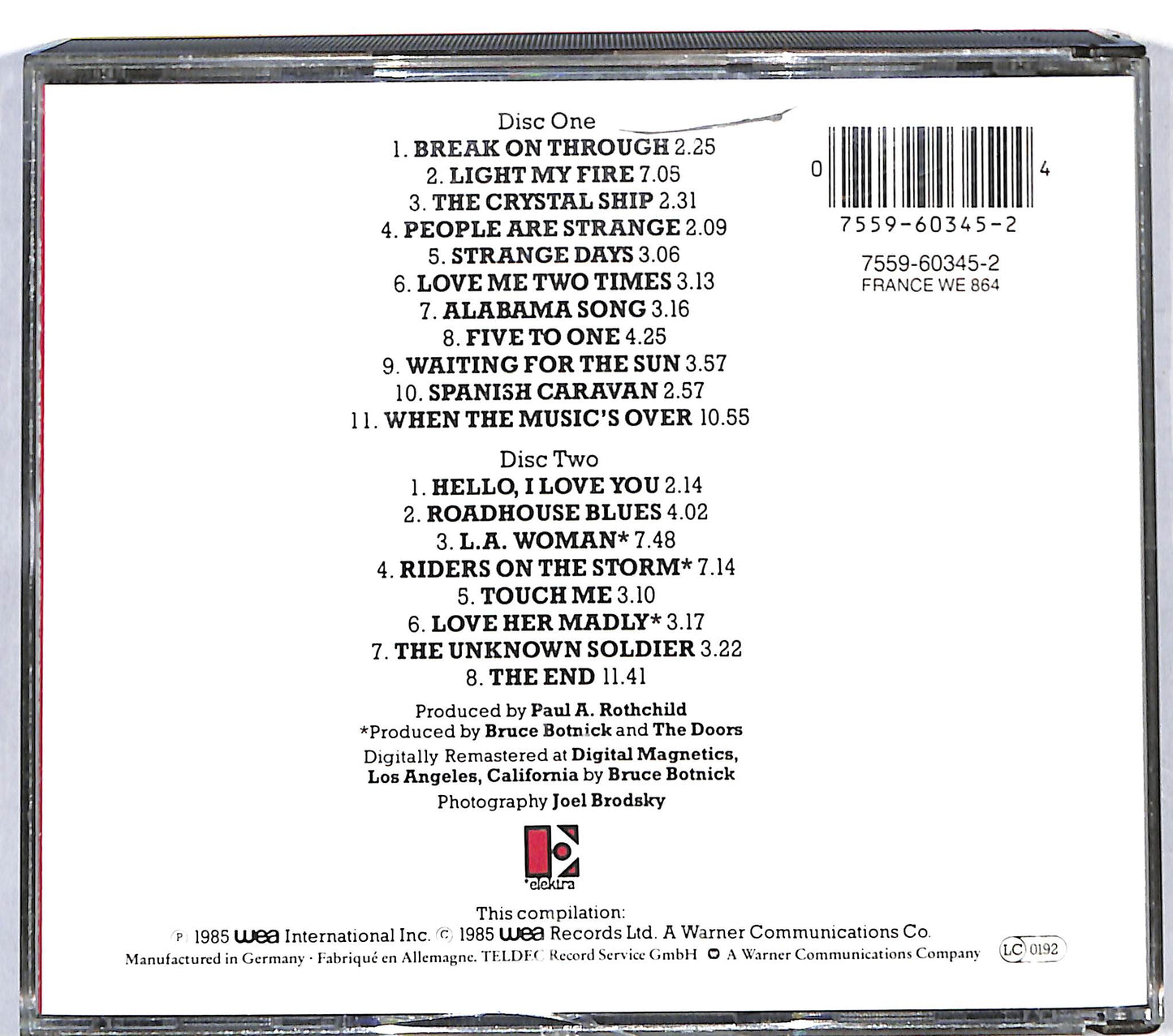 EBOND The Doors - The Best Of The Doors CD CD115210