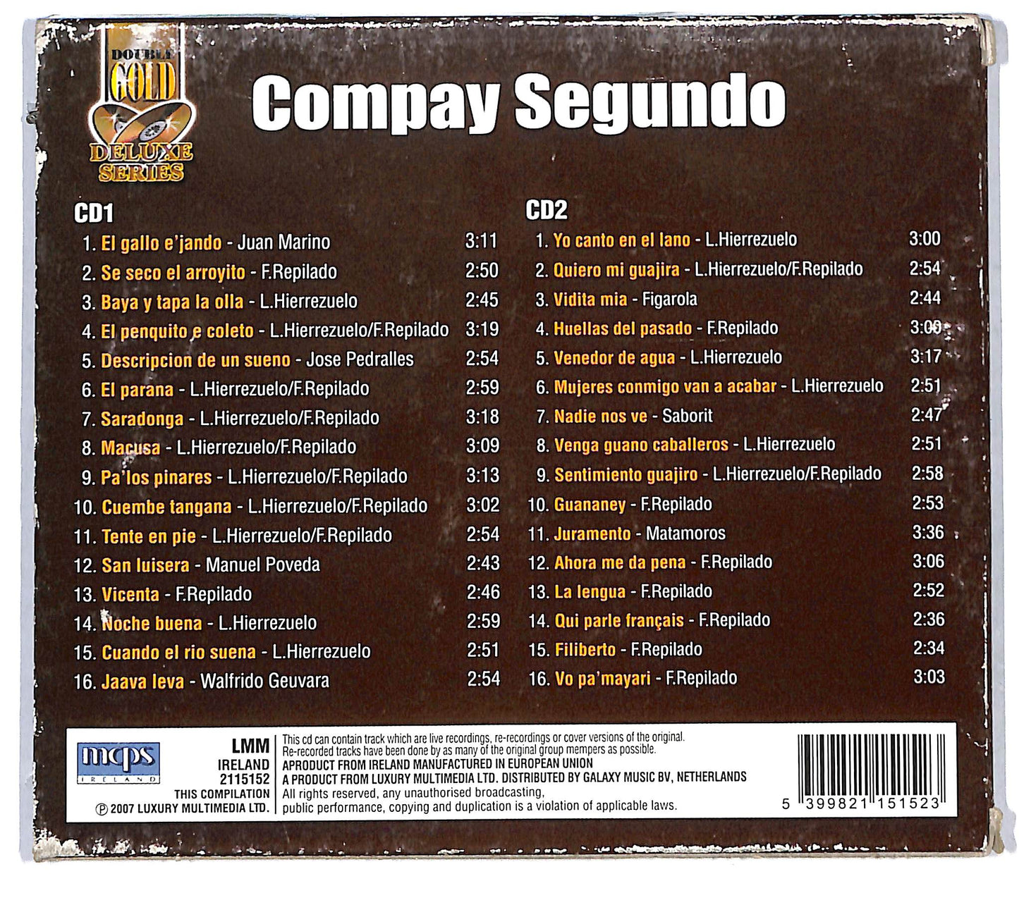 EBOND Compay Segundo - Compay Segundo CD CD115216
