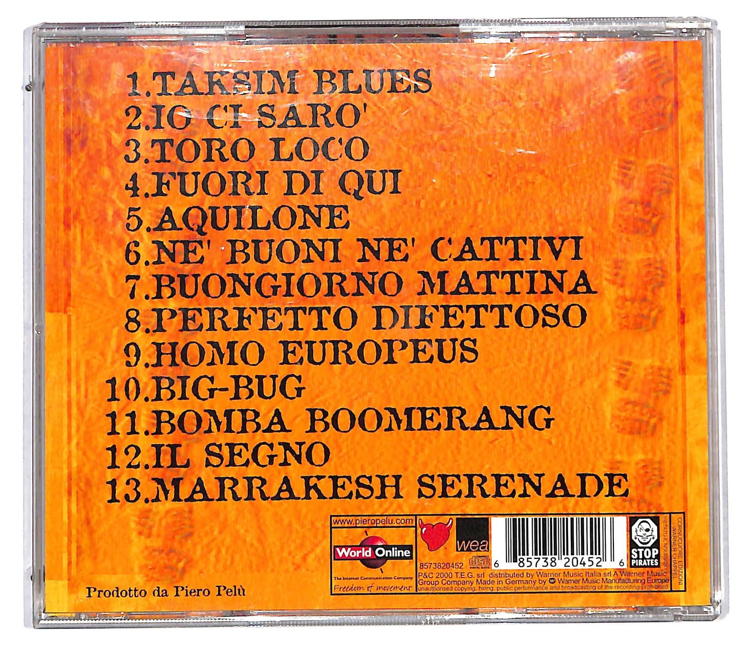 EBOND Piero Pelu - Ne Buoni Ne Cattivi CD CD115229