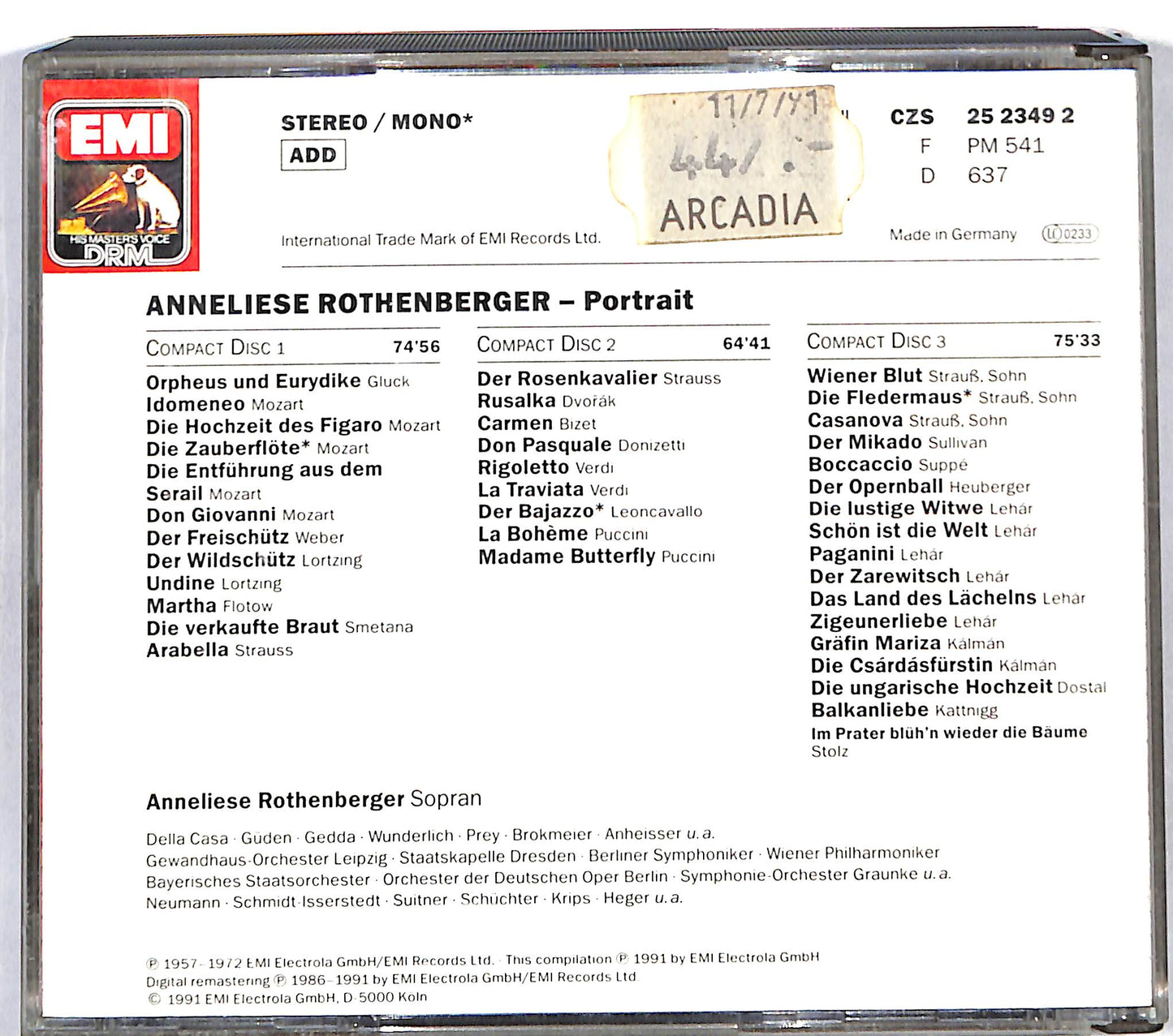 EBOND Anneliese Rothenberger - Portrait CD CD115256