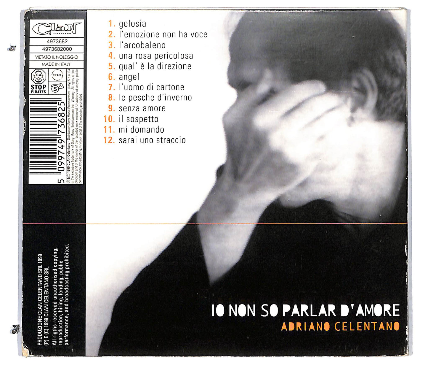 EBOND Adriano Celentano - Io Non So Parlar D'Amore DIGIPACK CD CD115525