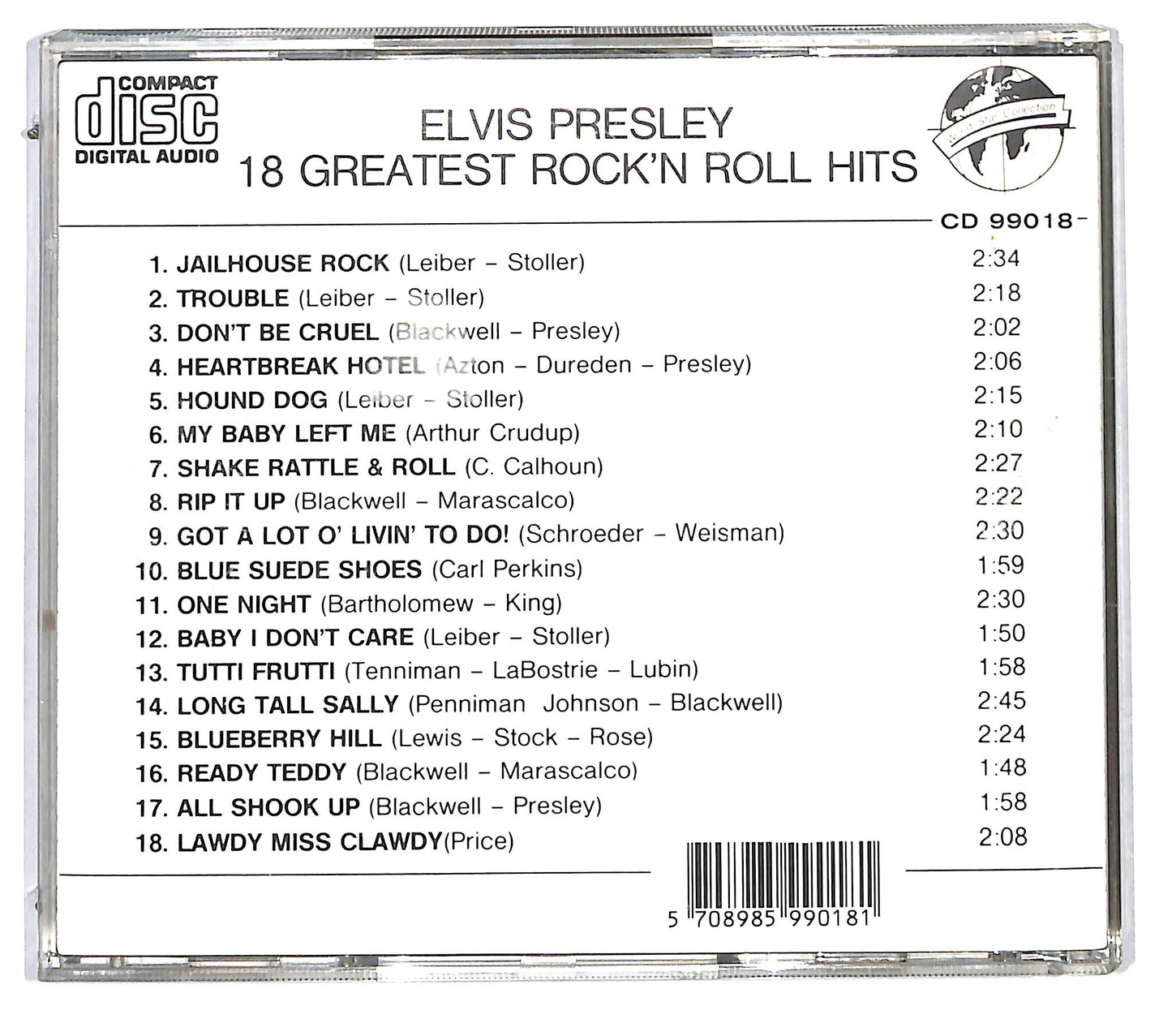 EBOND Elvis Presley - 18 Greatest Rock 'N Roll Hits CD CD115638