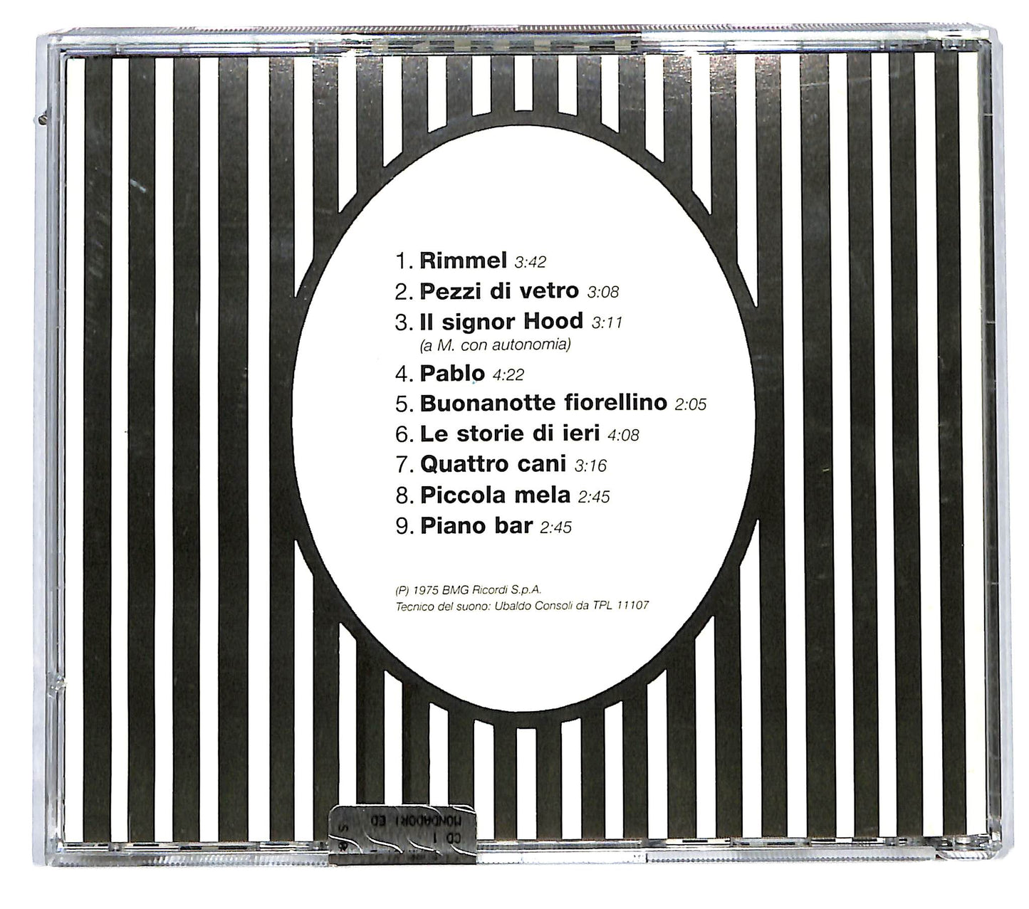 EBOND Francesco De Gregori - Rimmel CD CD115725