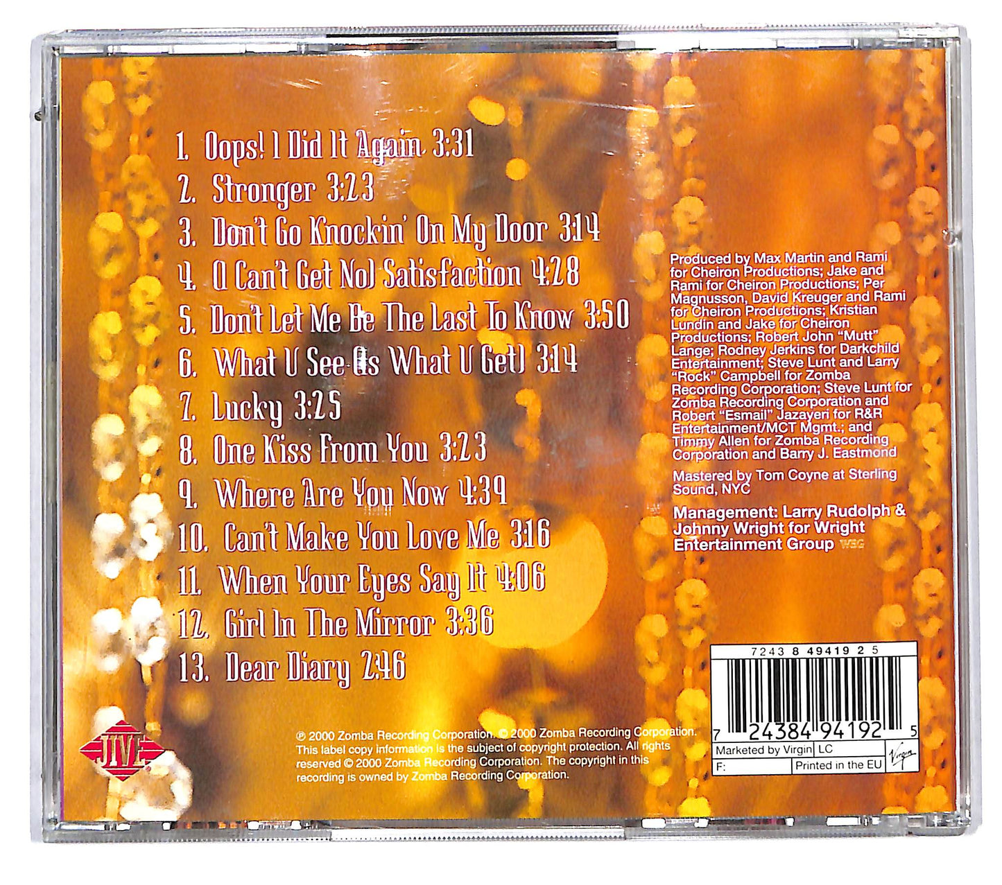 EBOND Britney Spears - Oops!...I Did It Again CD CD115732