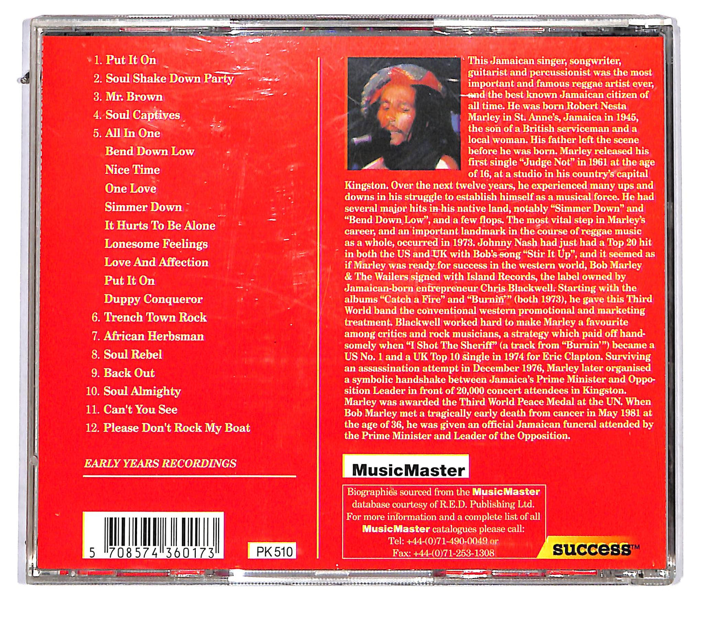 EBOND Bob Marley - Soul Rebel CD CD115801
