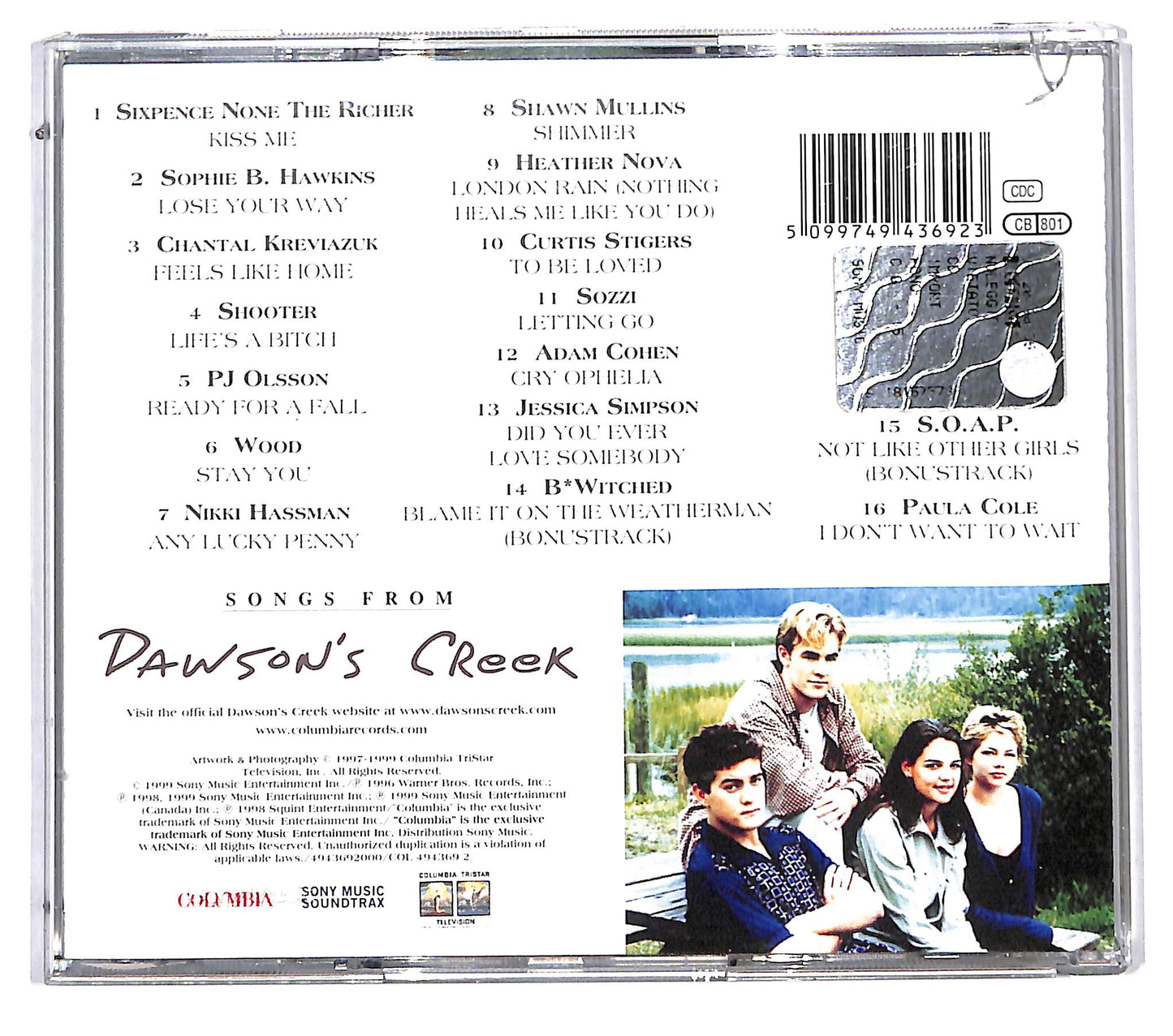 EBOND Various - Songs From Dawson's Creek CD CD115802