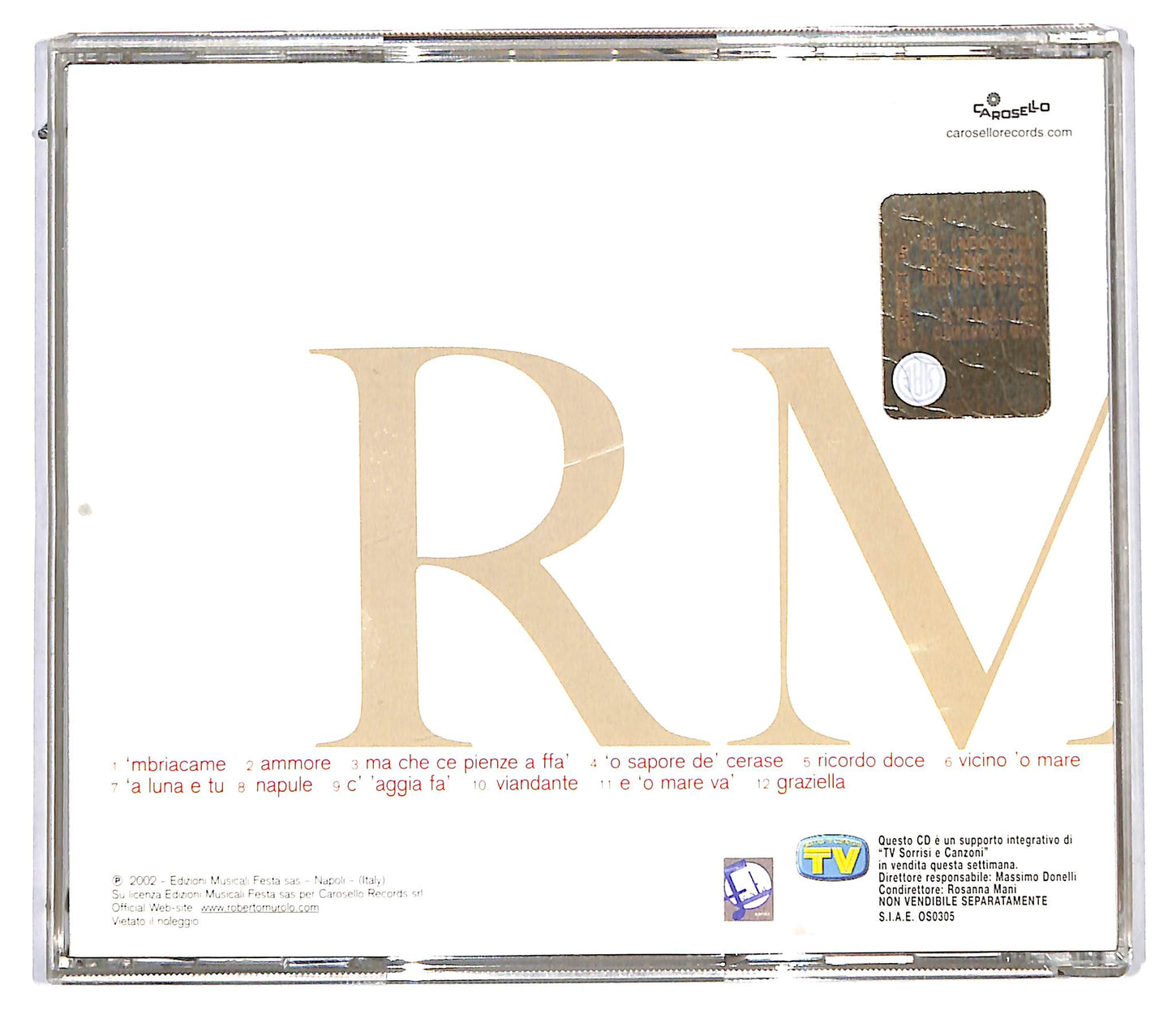 EBOND Roberto Murolo - Ho Sognato Di Cantare EDITORIALE CD CD115805