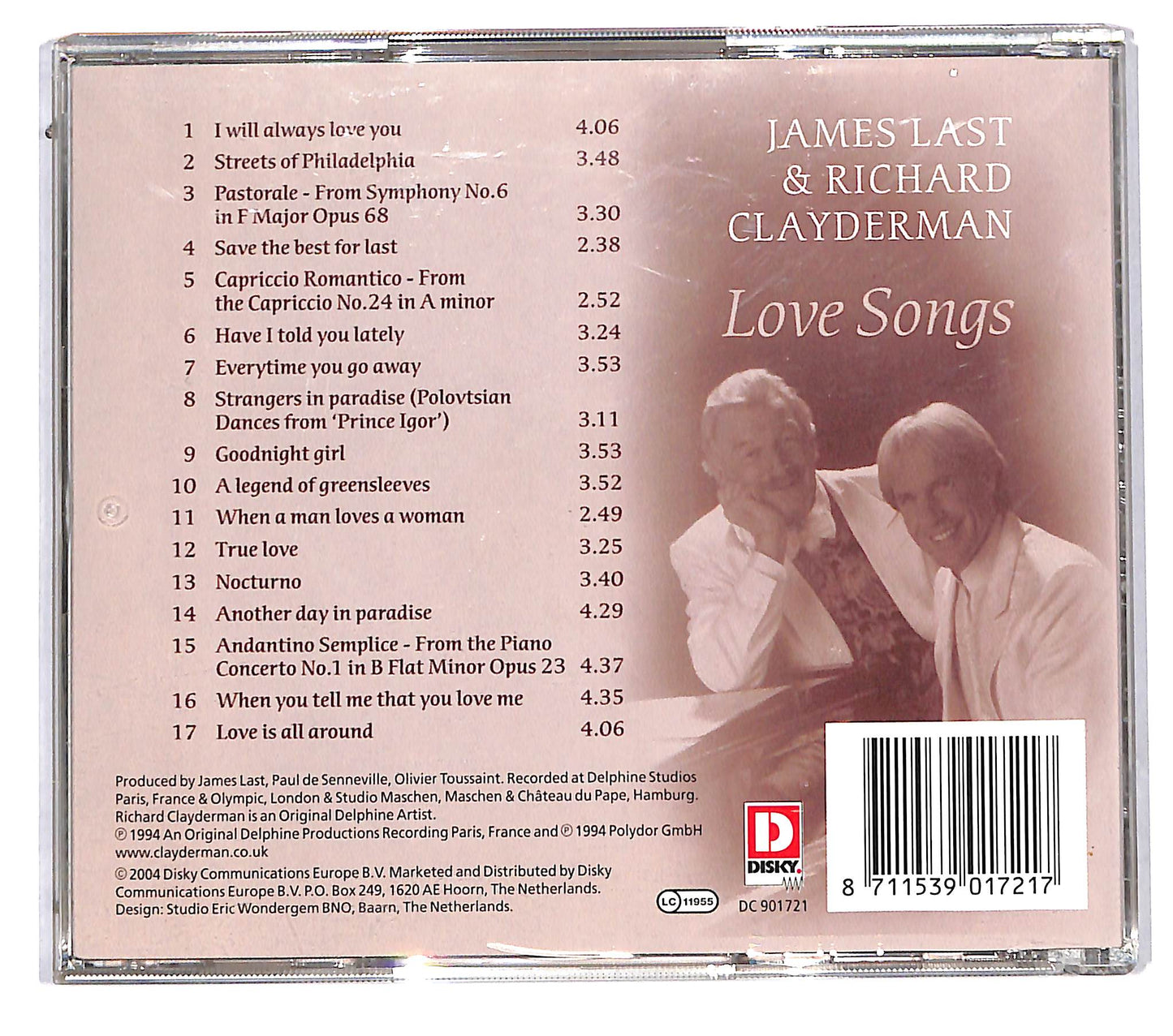 EBOND James Last & Richard Clayderman - Love Songs CD CD115812
