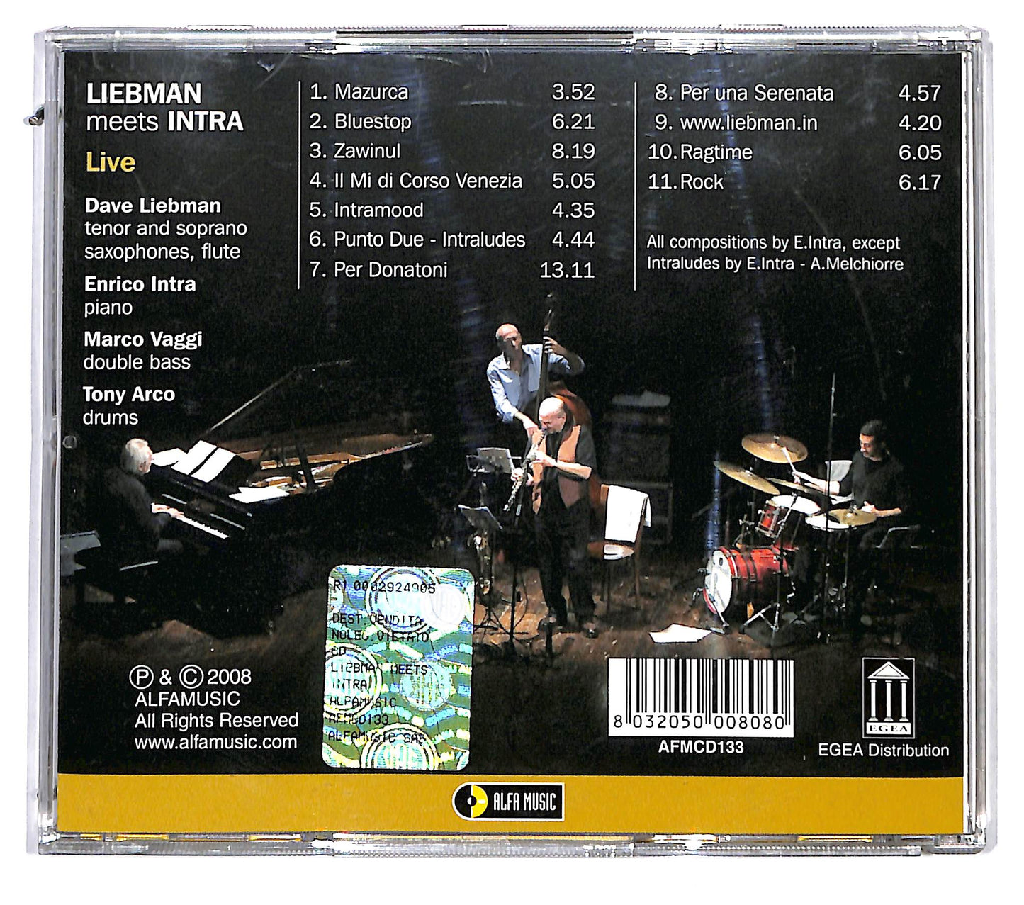 EBOND Enrico Intra - Liebman Meets Intra Live CD CD115852